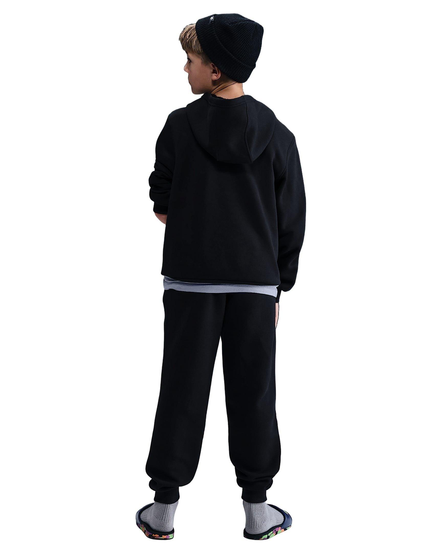 Nike Sportswear Club Fleece Big Boys' Black Glitch Joggers
