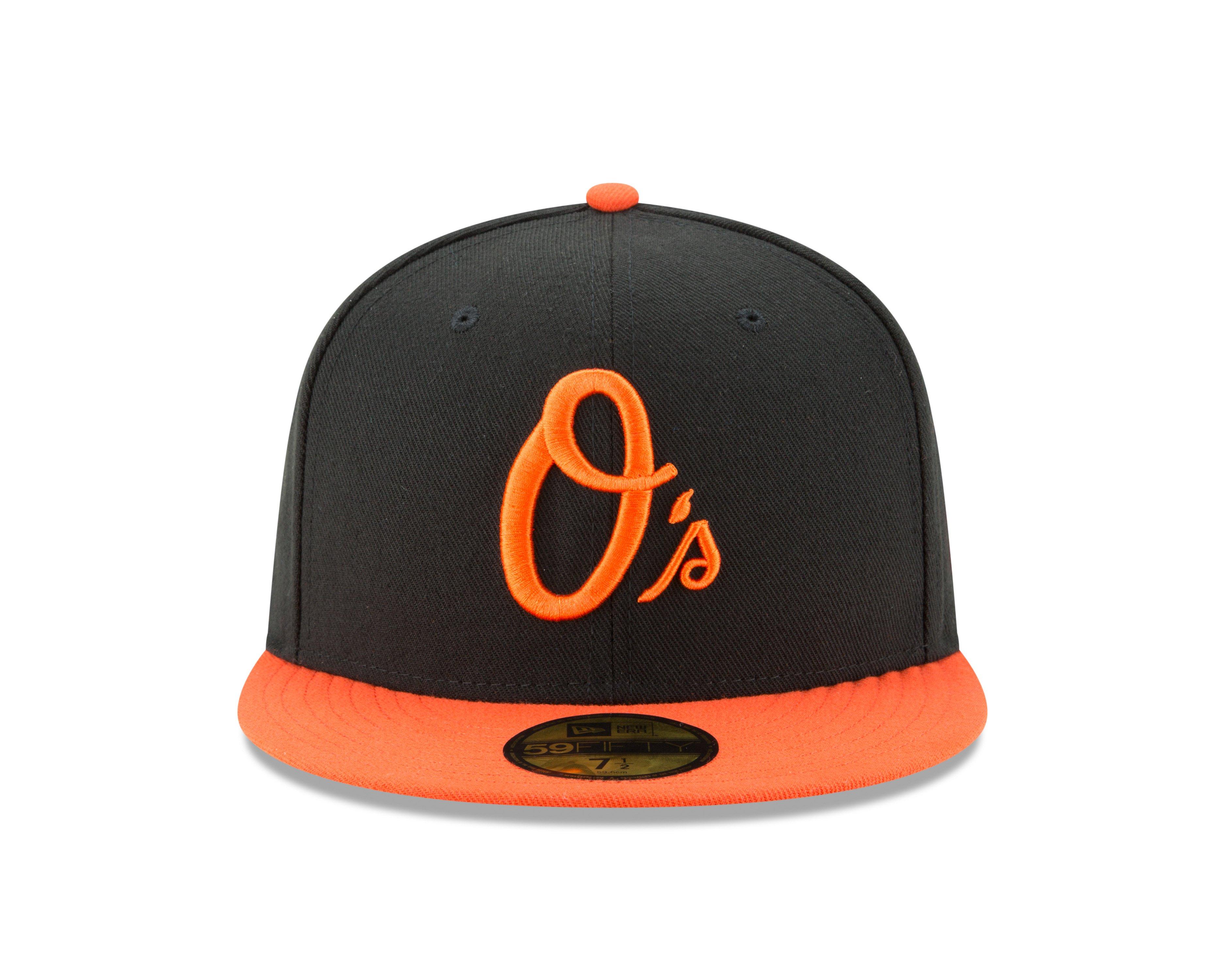 New Era Baltimore Orioles 59FIFTY Authentic Collection Fitted Hat - Orange/White/Black - WHITE/BLACK/ORANGE Thumbnail View 2