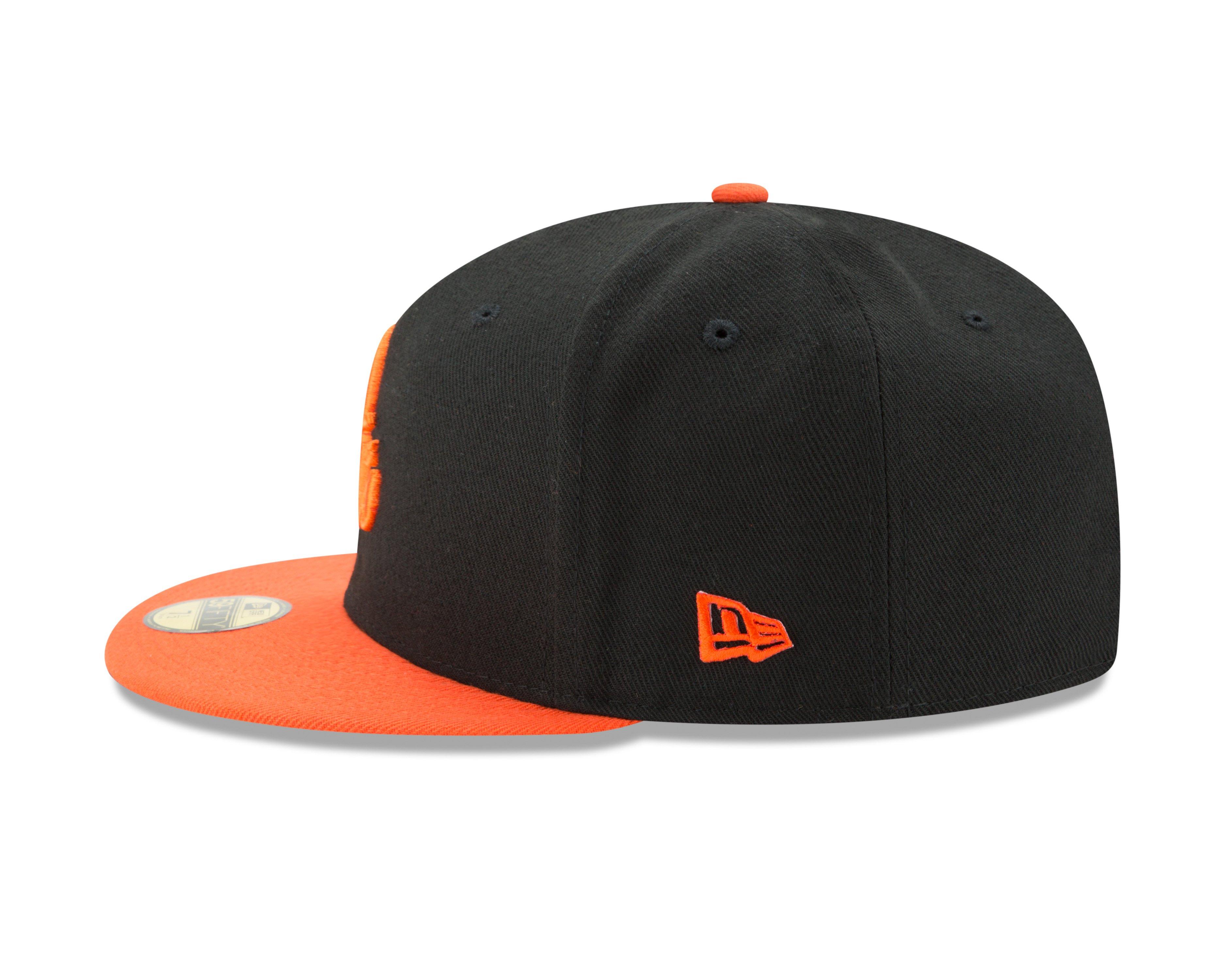 Baltimore Orioles New Era 59FIFTY Black 2018 Spring Training Hat Size 7 1/8  New