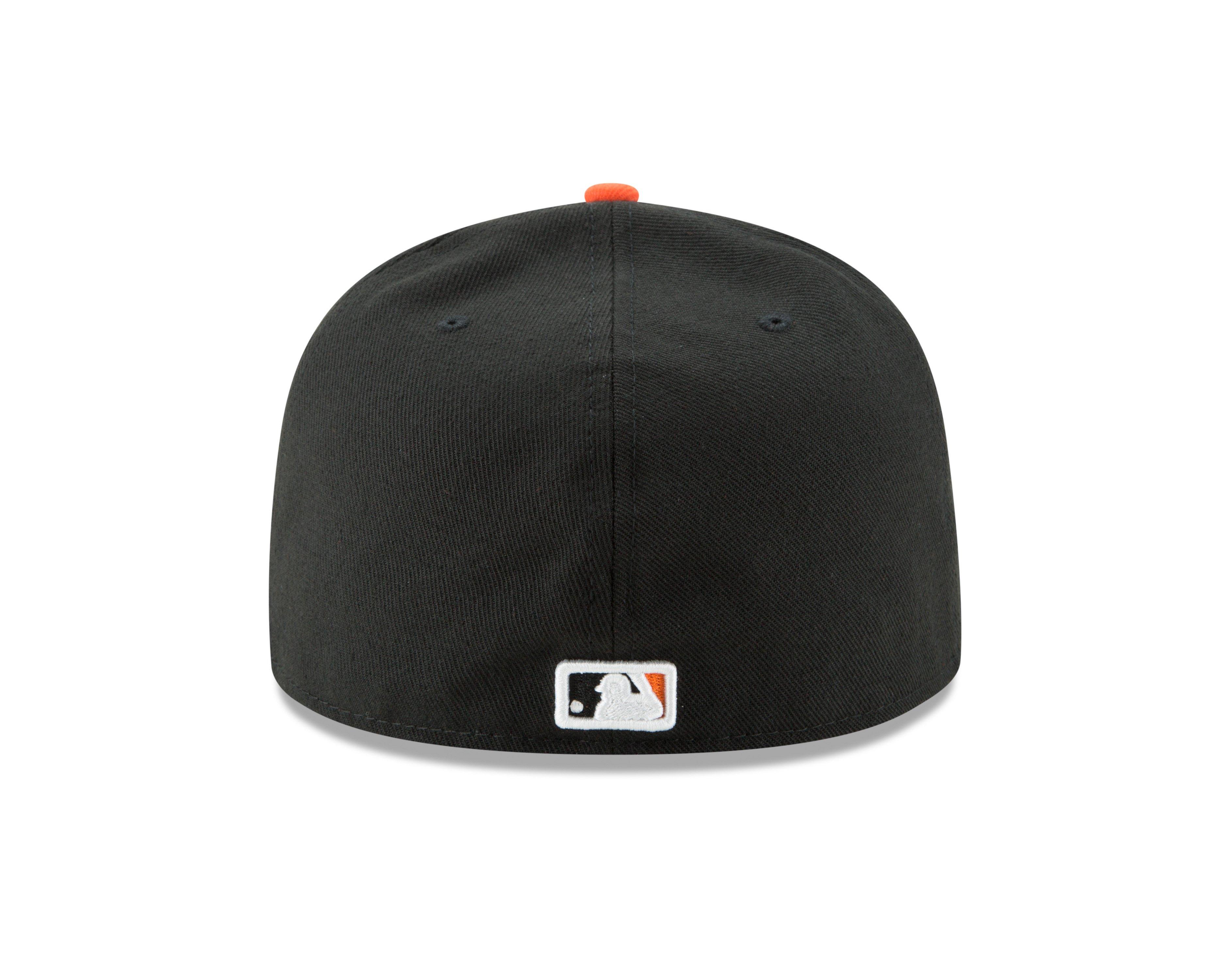 New Era Baltimore Orioles 59FIFTY Authentic Collection Fitted Hat - Orange/White/Black - WHITE/BLACK/ORANGE Thumbnail View 6
