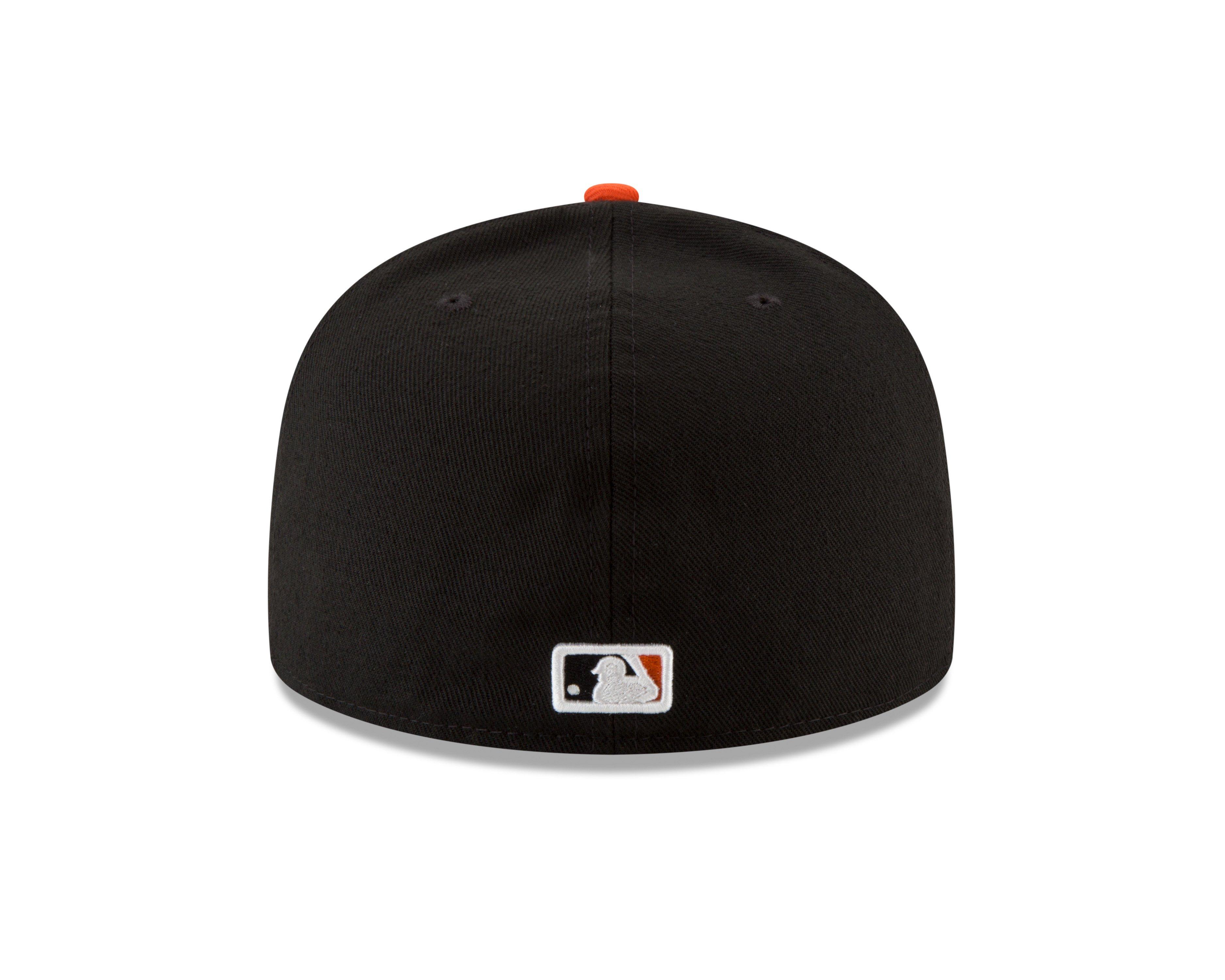 New Era Baltimore Orioles 59FIFTY Authentic Collection Home Fitted Hat - WHITE/BLACK/ORANGE Thumbnail View 3