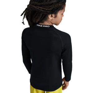 Nike Big Boys' Pro Dri-FIT Long-Sleeve Crewneck Top -Black