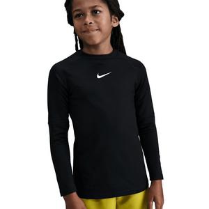 Nike Big Boys' Pro Dri-FIT Long-Sleeve Crewneck Top -Black