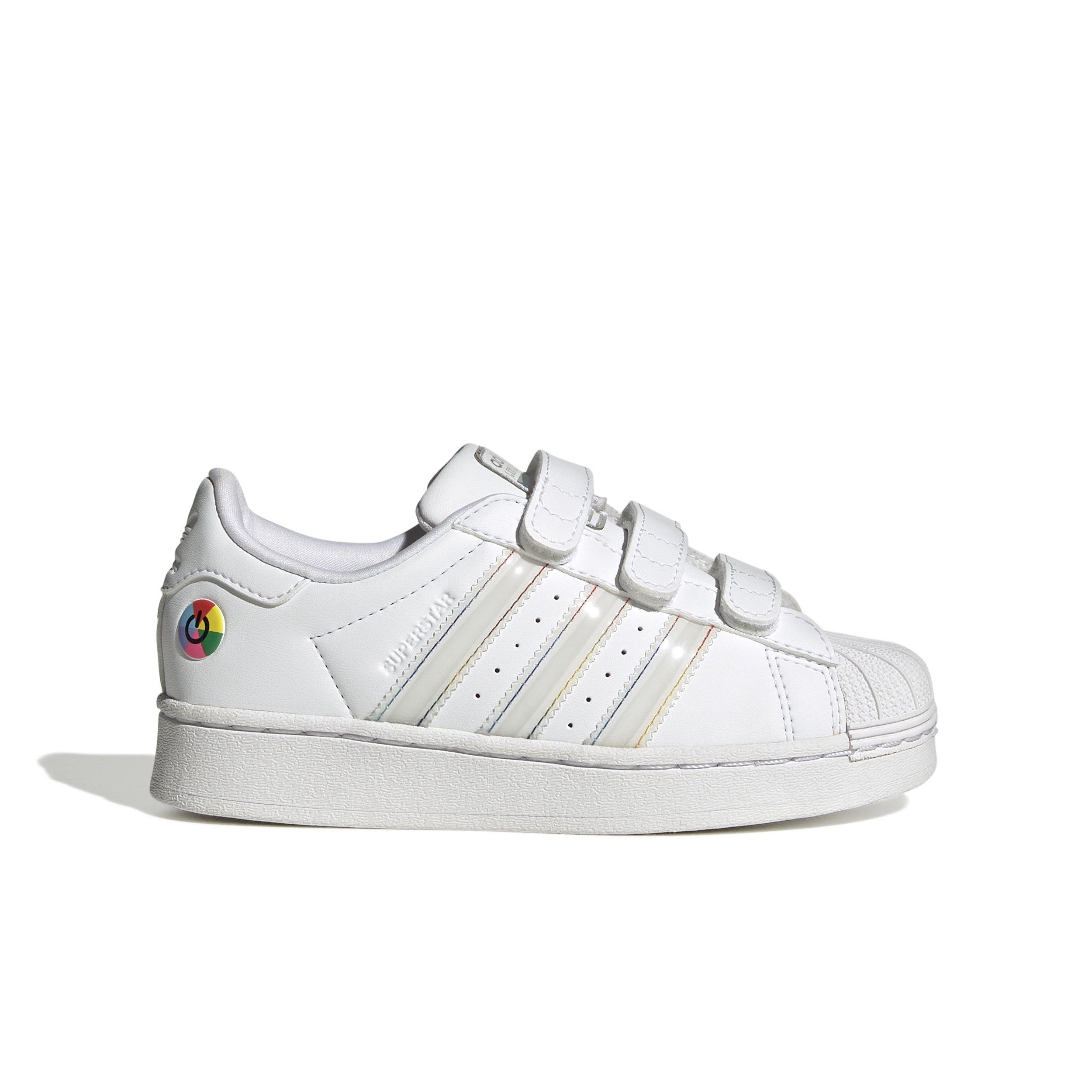 adidas Originals Superstar LED Lights CC "Ftwr White/Core Black" Preschool Boys' Shoe - WHITE/WHITE/BLACK