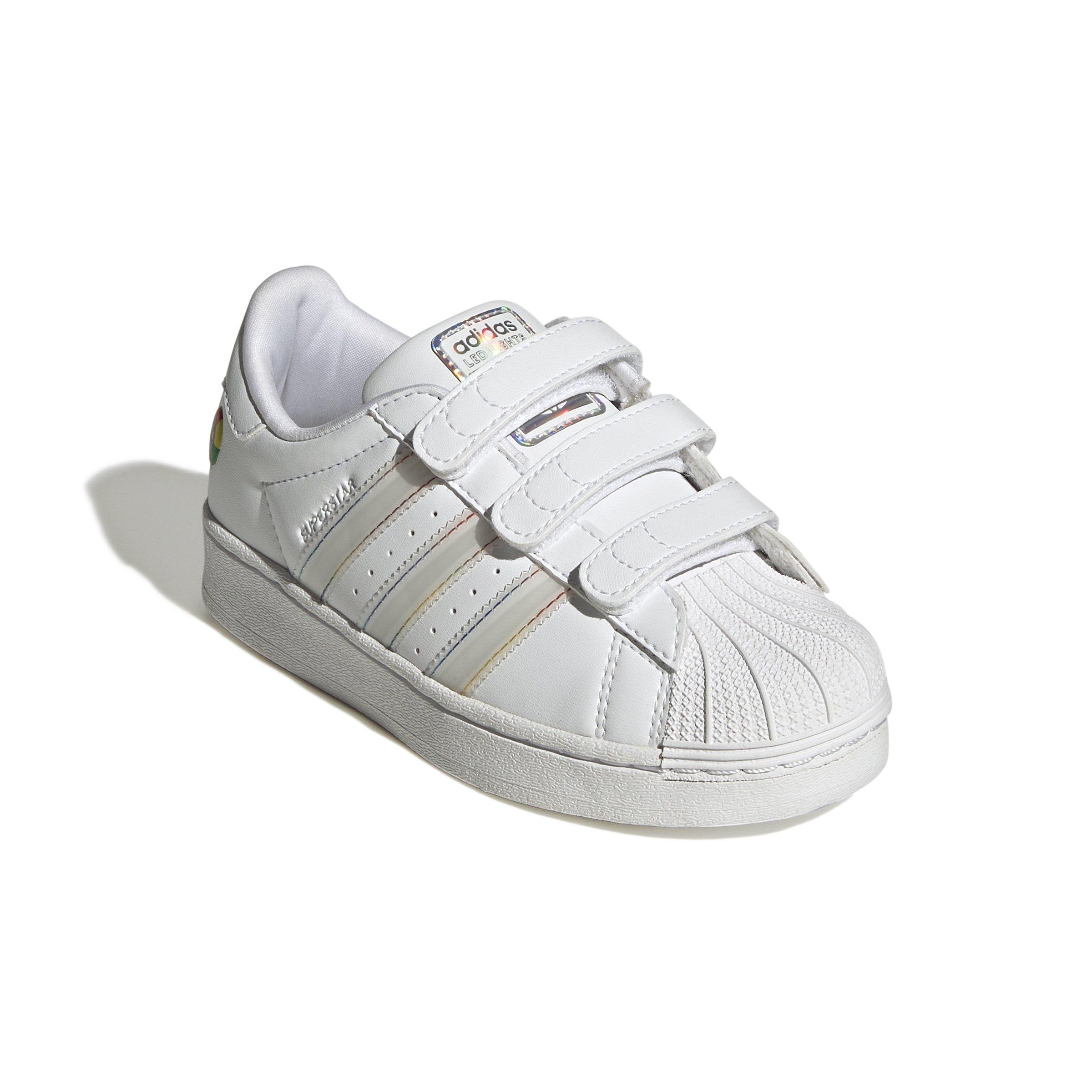 adidas Originals Superstar LED Lights CC Preschool Boys' "Ftwr White/Core Black" Shoe