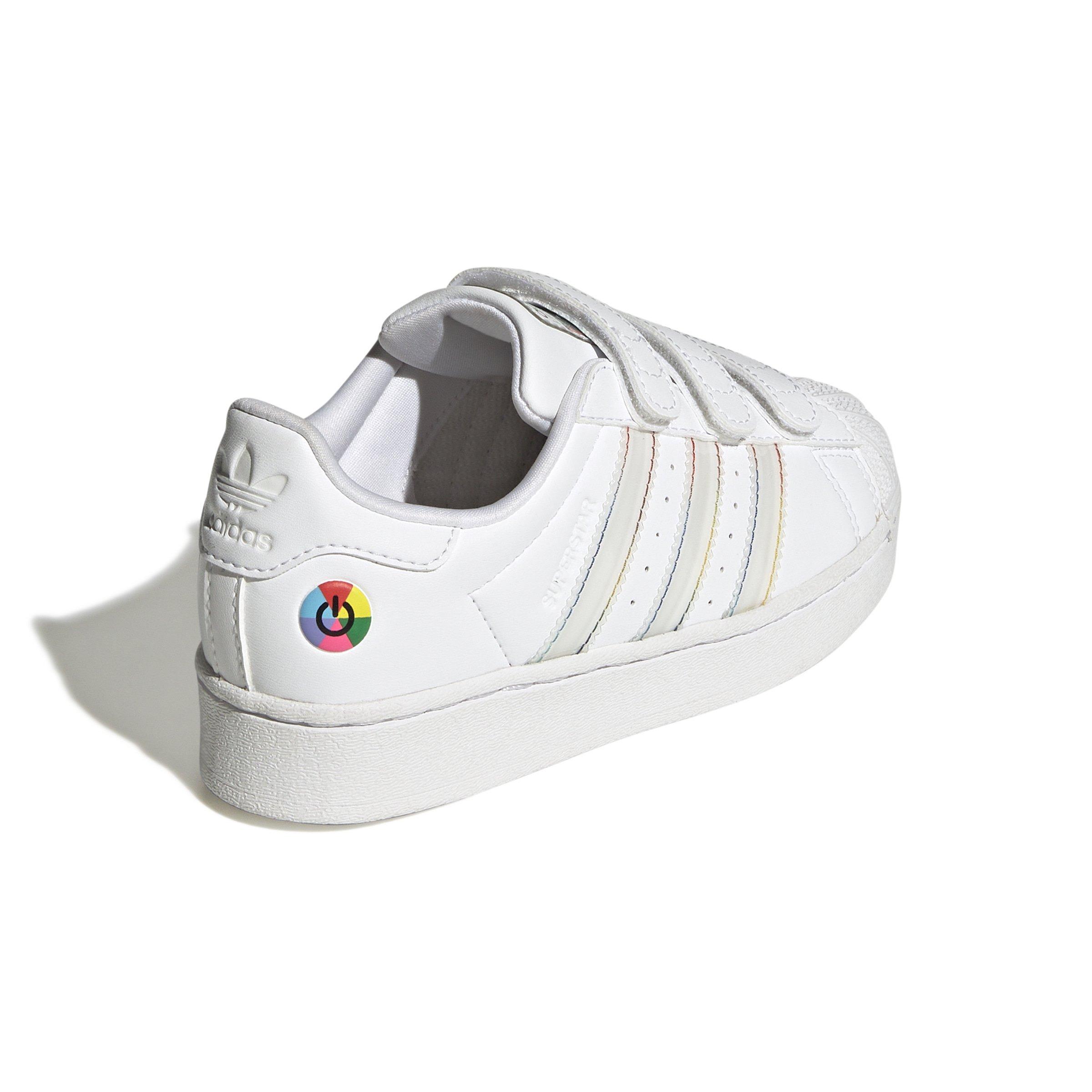 adidas Originals Superstar LED Lights CC Preschool Boys' "Ftwr White/Core Black" Shoe