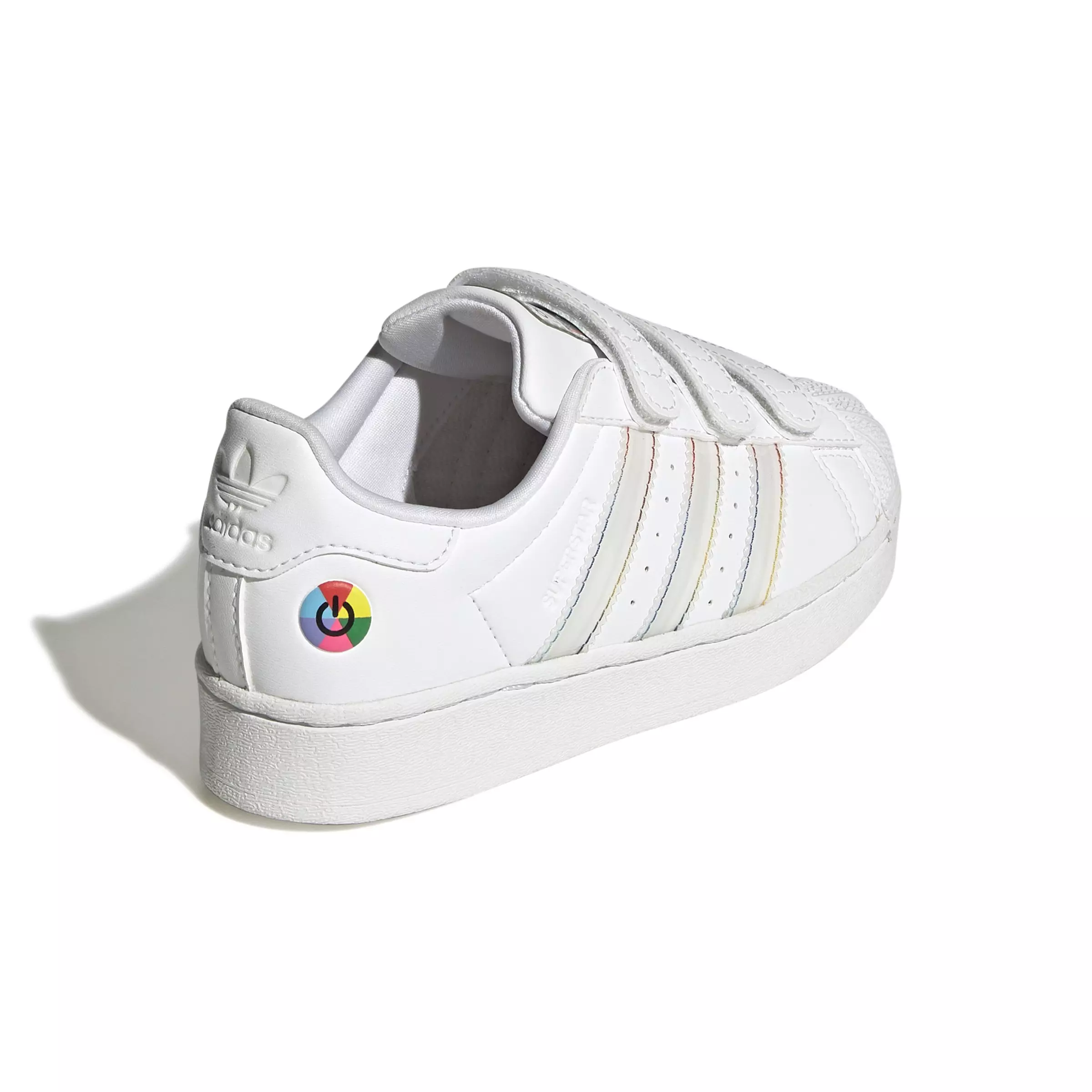 adidas Originals Superstar LED Lights CC "Ftwr White/Core Black" Preschool Boys' Shoe - WHITE/WHITE/BLACK