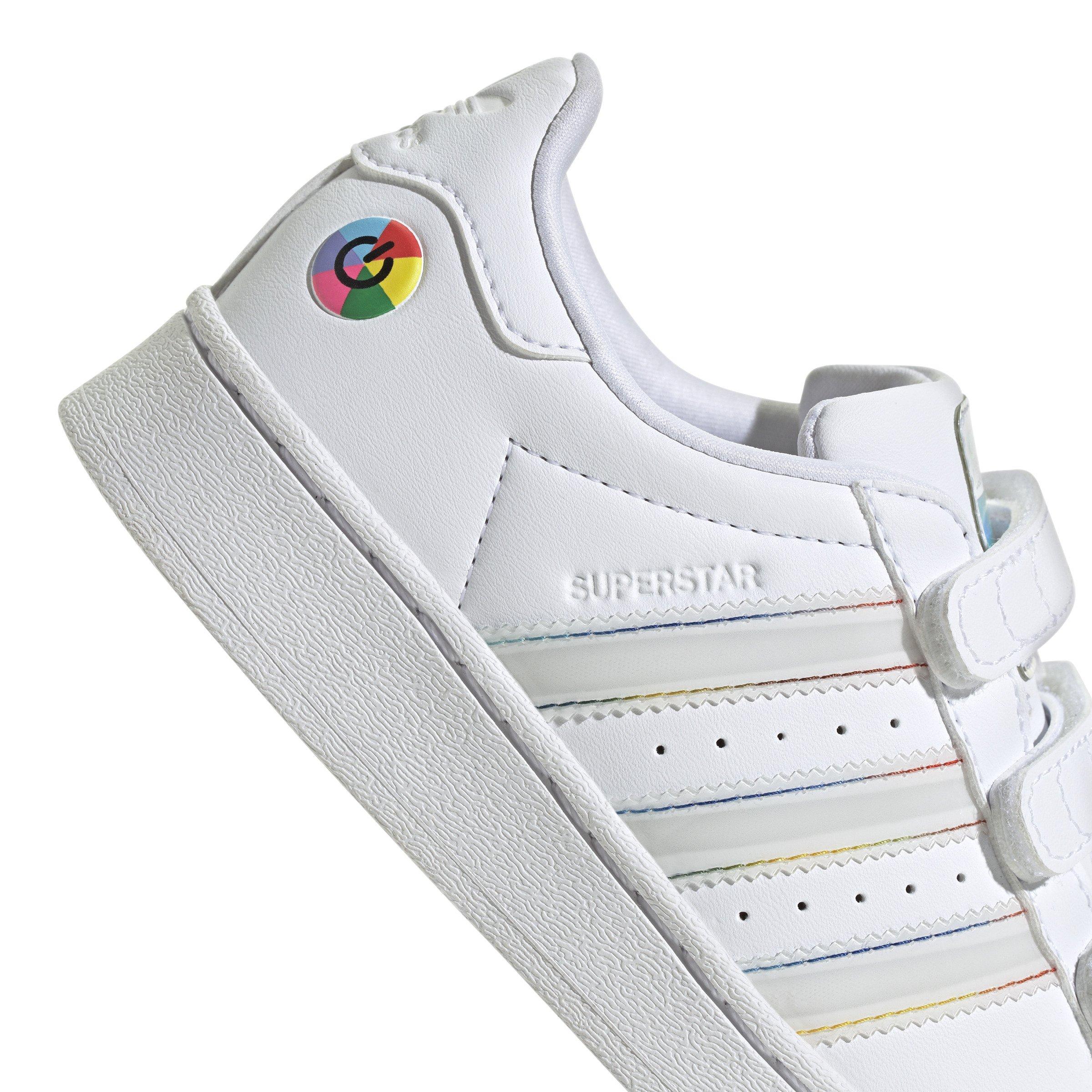 adidas Originals Superstar LED Lights CC Preschool Boys' "Ftwr White/Core Black" Shoe