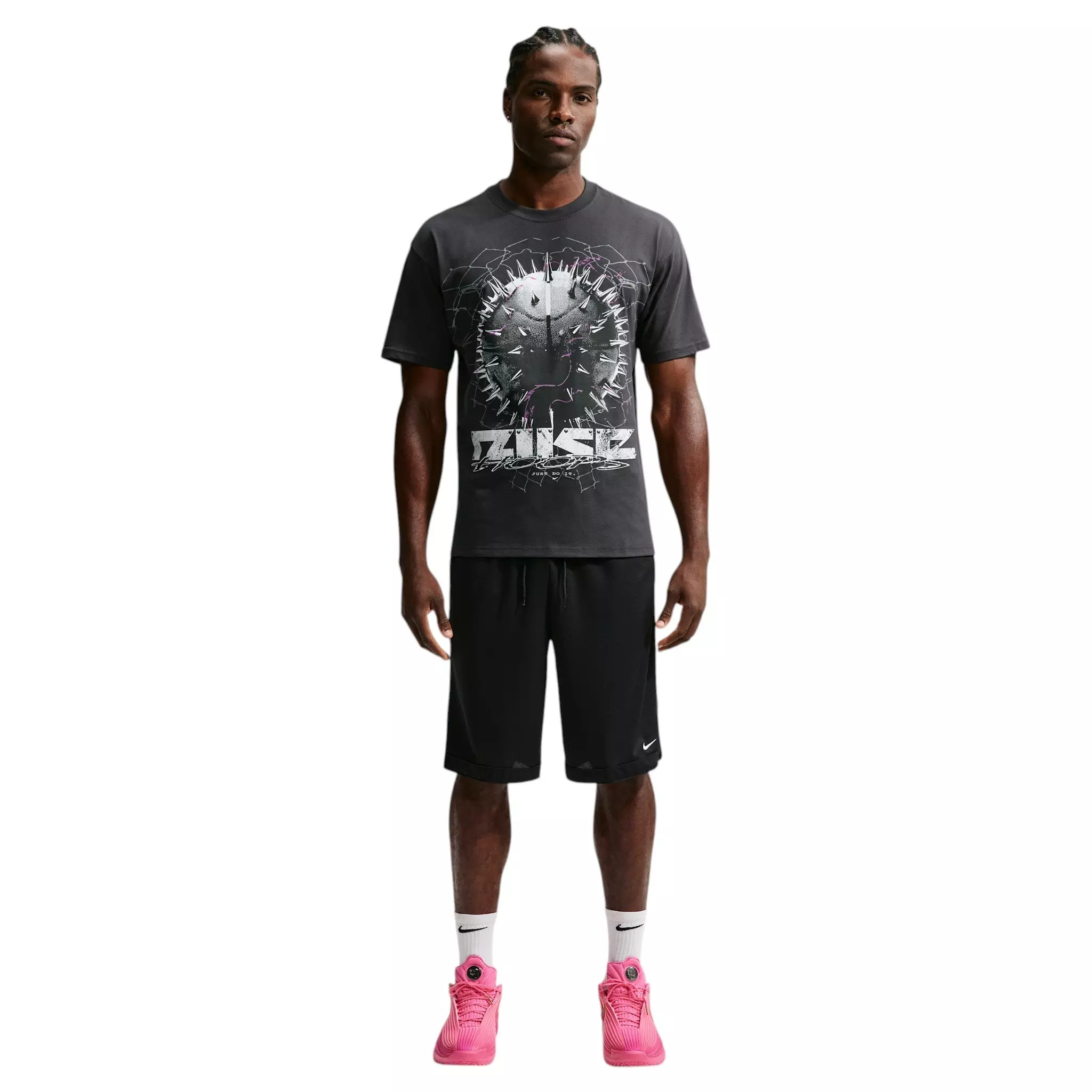 Nike Men's Spiked Basketball T-Shirt - BLACK