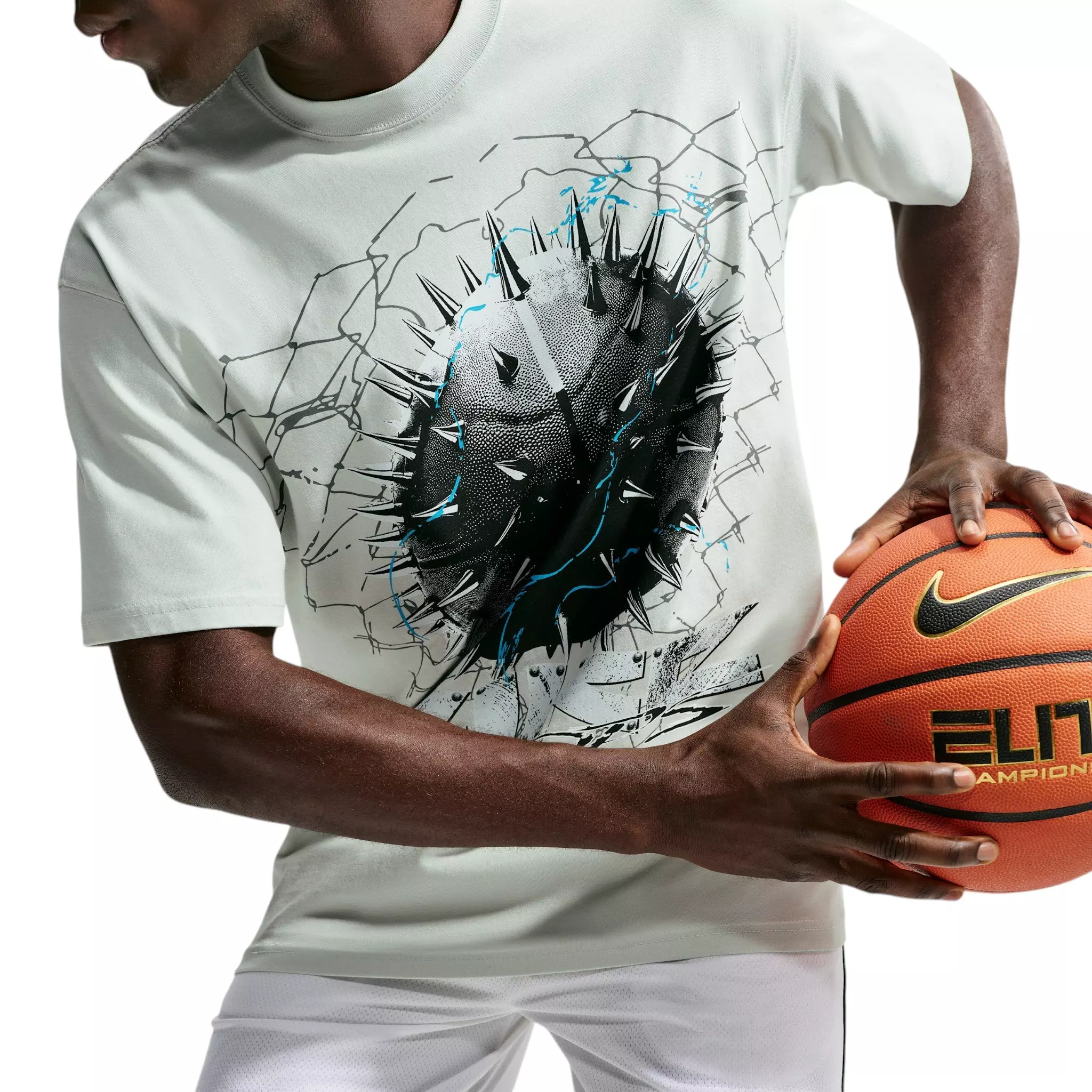 Nike Men's Spiked Basketball T-Shirt - GREY
