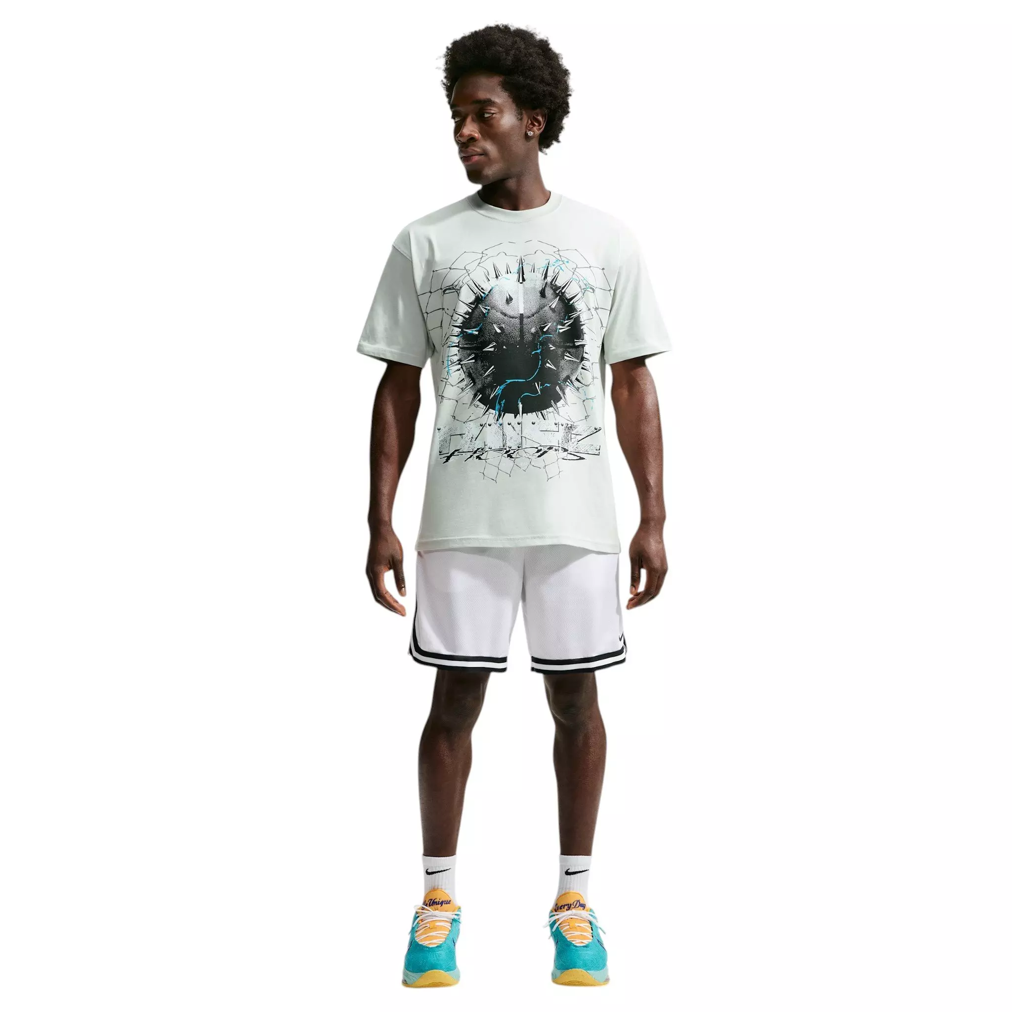 Nike Men's Spiked Basketball T-Shirt - GREY
