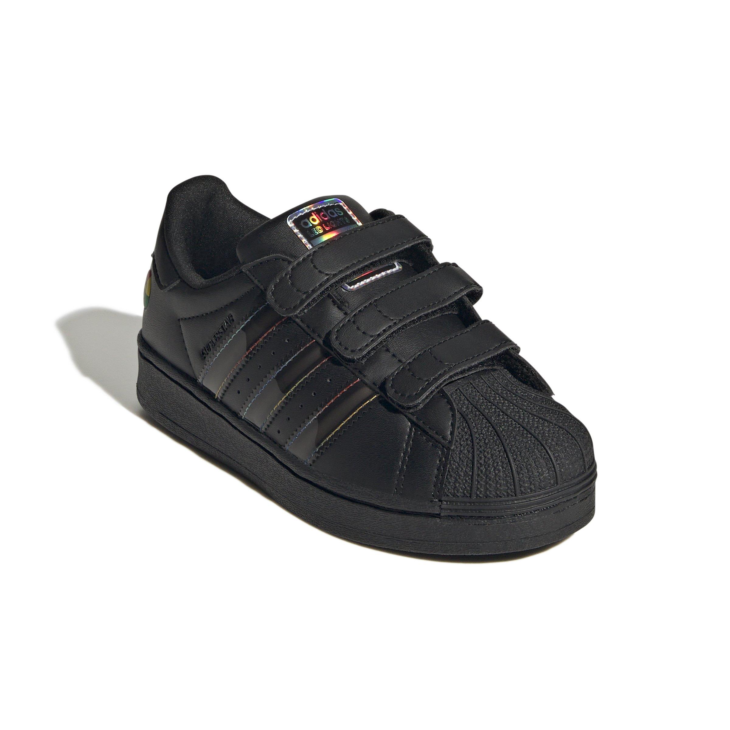 adidas Originals Superstar LED Lights CC Preschool Boys' "Core Black" Shoe