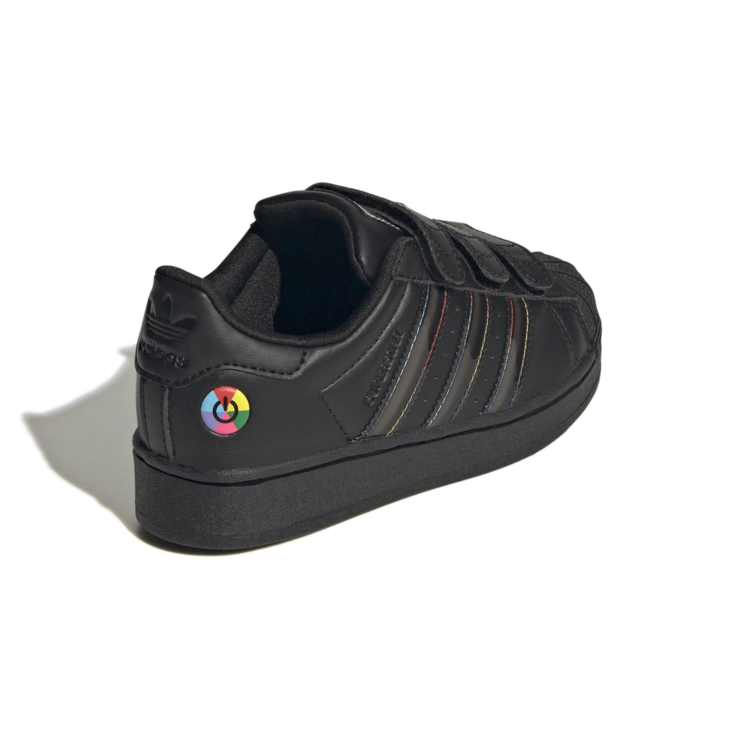 adidas Originals Superstar LED Lights CC Preschool Boys' "Core Black" Shoe