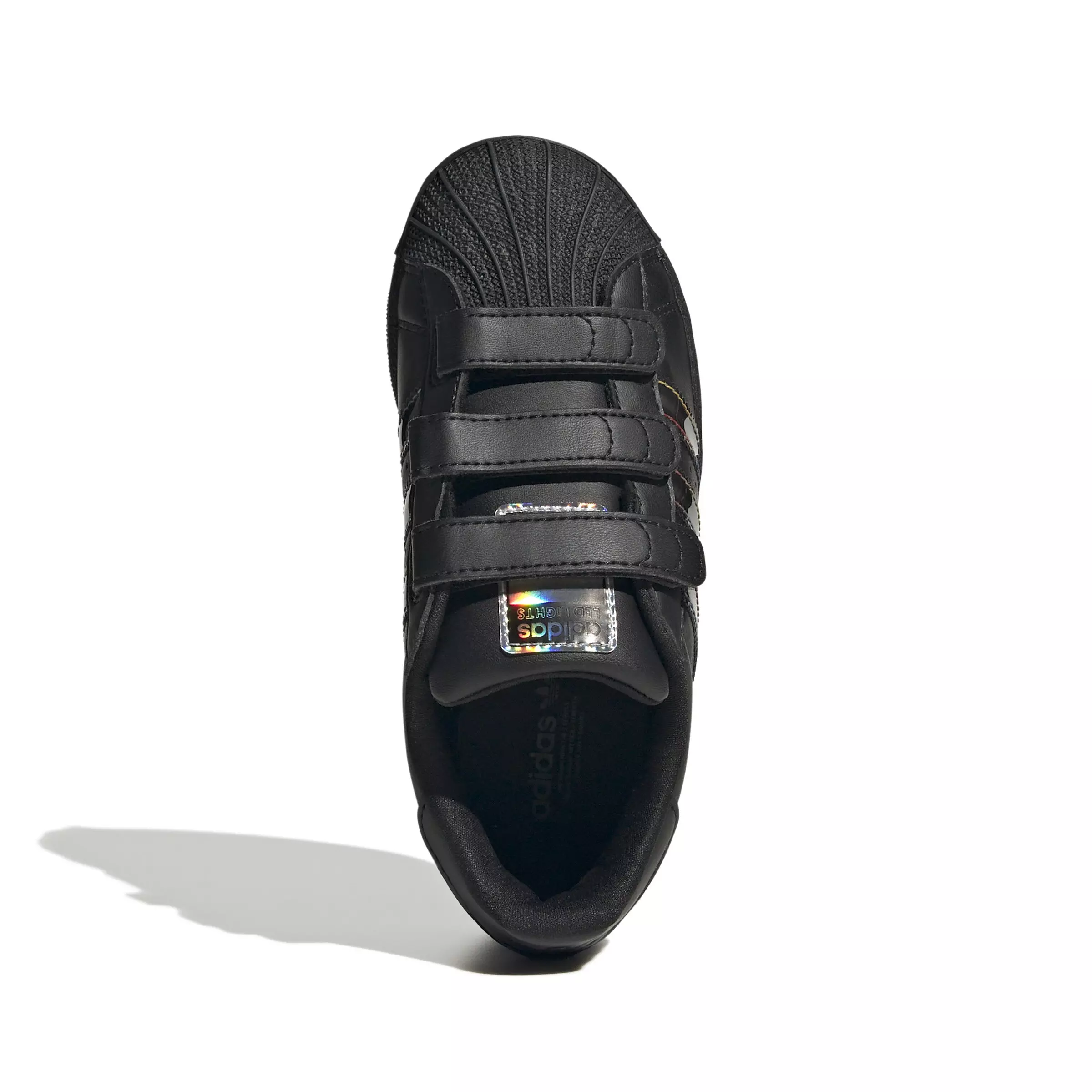 adidas Originals Superstar LED Lights CC "Core Black" Preschool Boys' Shoe - BLACK/BLACK/BLACK