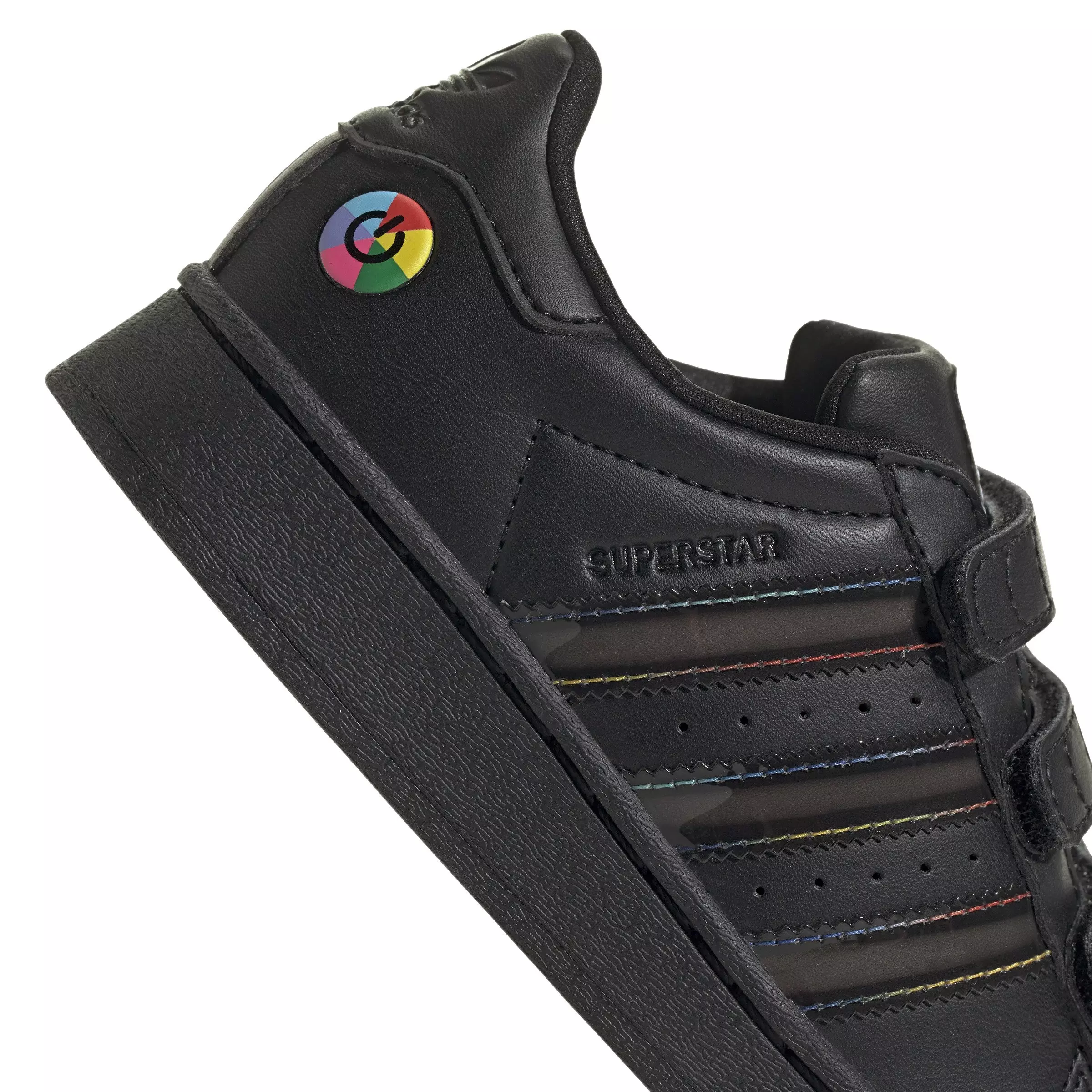 adidas Originals Superstar LED Lights CC "Core Black" Preschool Boys' Shoe - BLACK/BLACK/BLACK