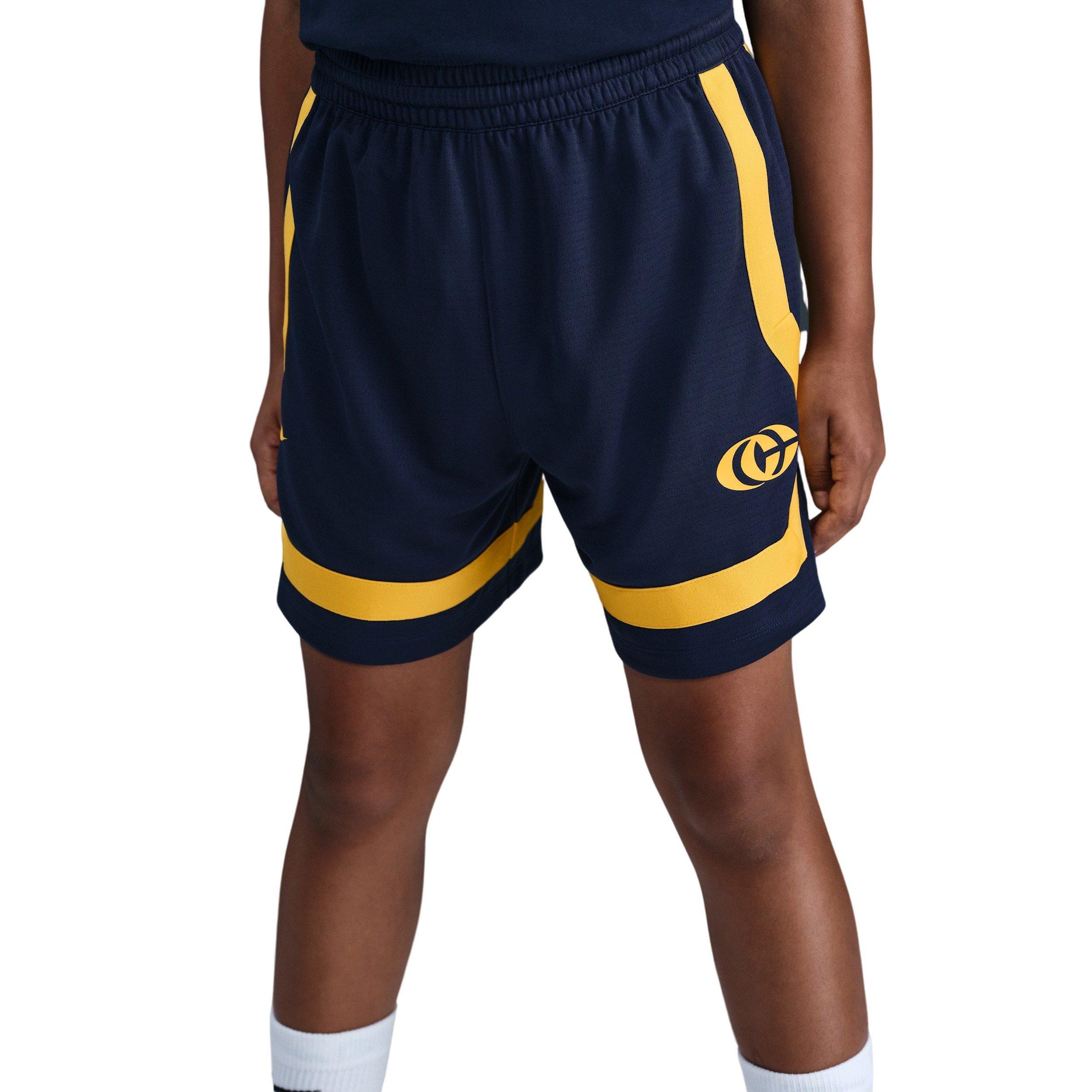 Nike Big Kids' Caitlin Clark Crossover Shorts -Navy/Yellow - NAVY/YELLOW Thumbnail View 1