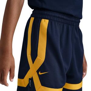 Nike Big Kids' Caitlin Clark Crossover Shorts -Navy/Yellow