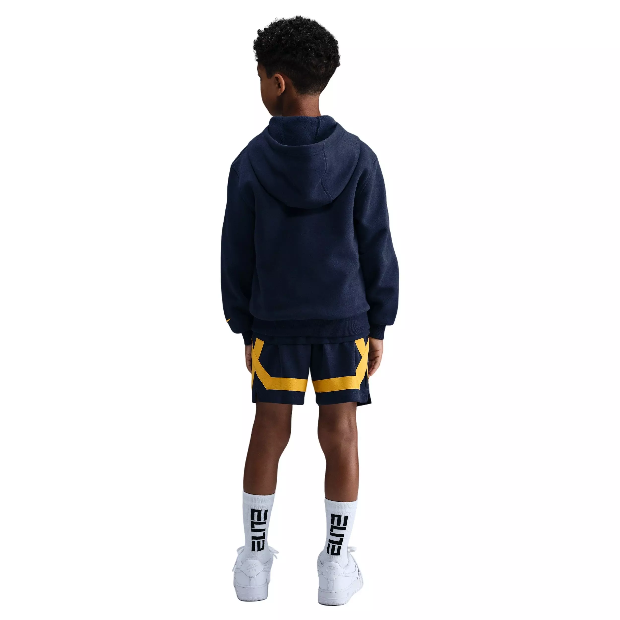 Nike Big Kids' Caitlin Clark Crossover Shorts - Navy/Yellow - NAVY/YELLOW