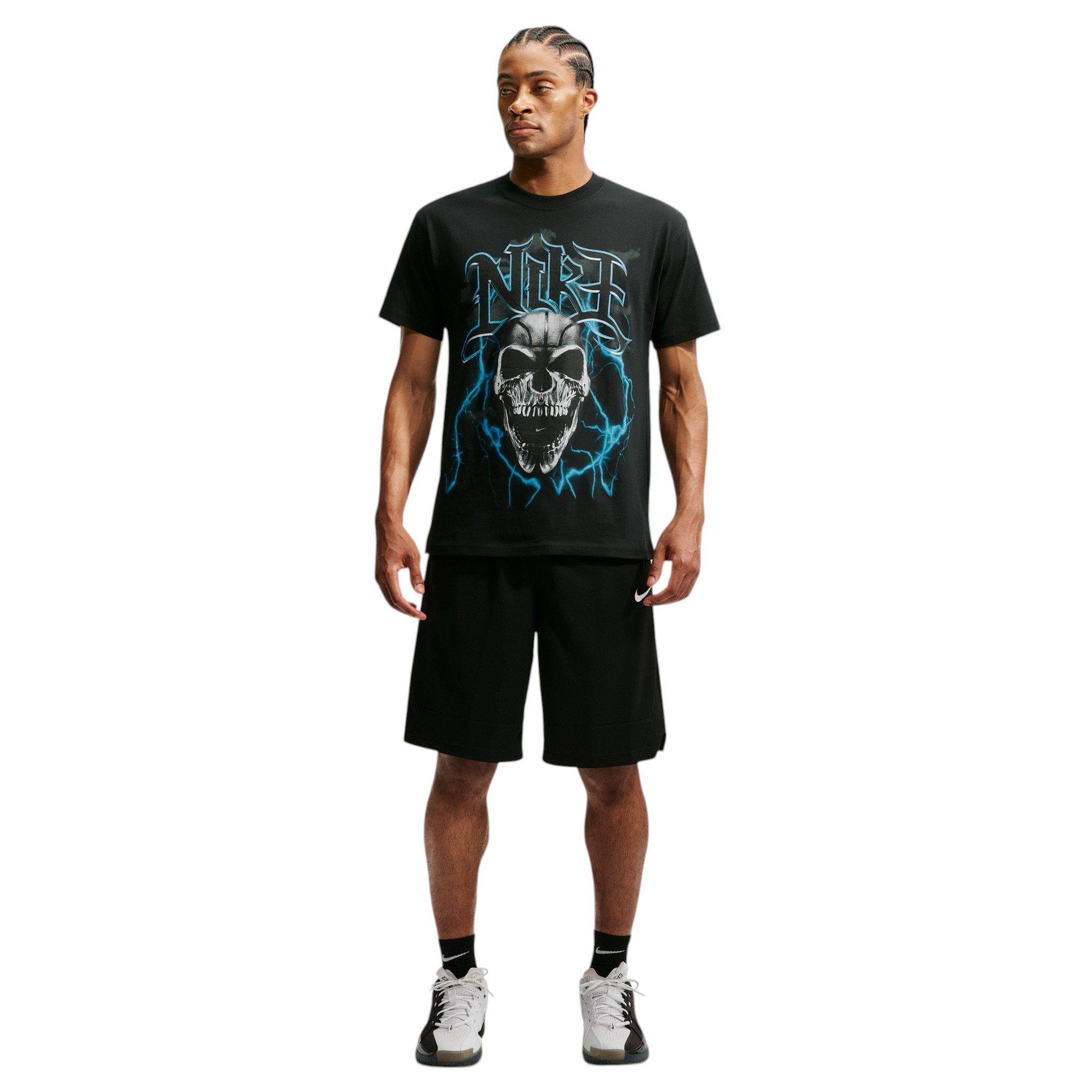 Nike Men's Summit Skull Basketball T-Shirt - BLACK