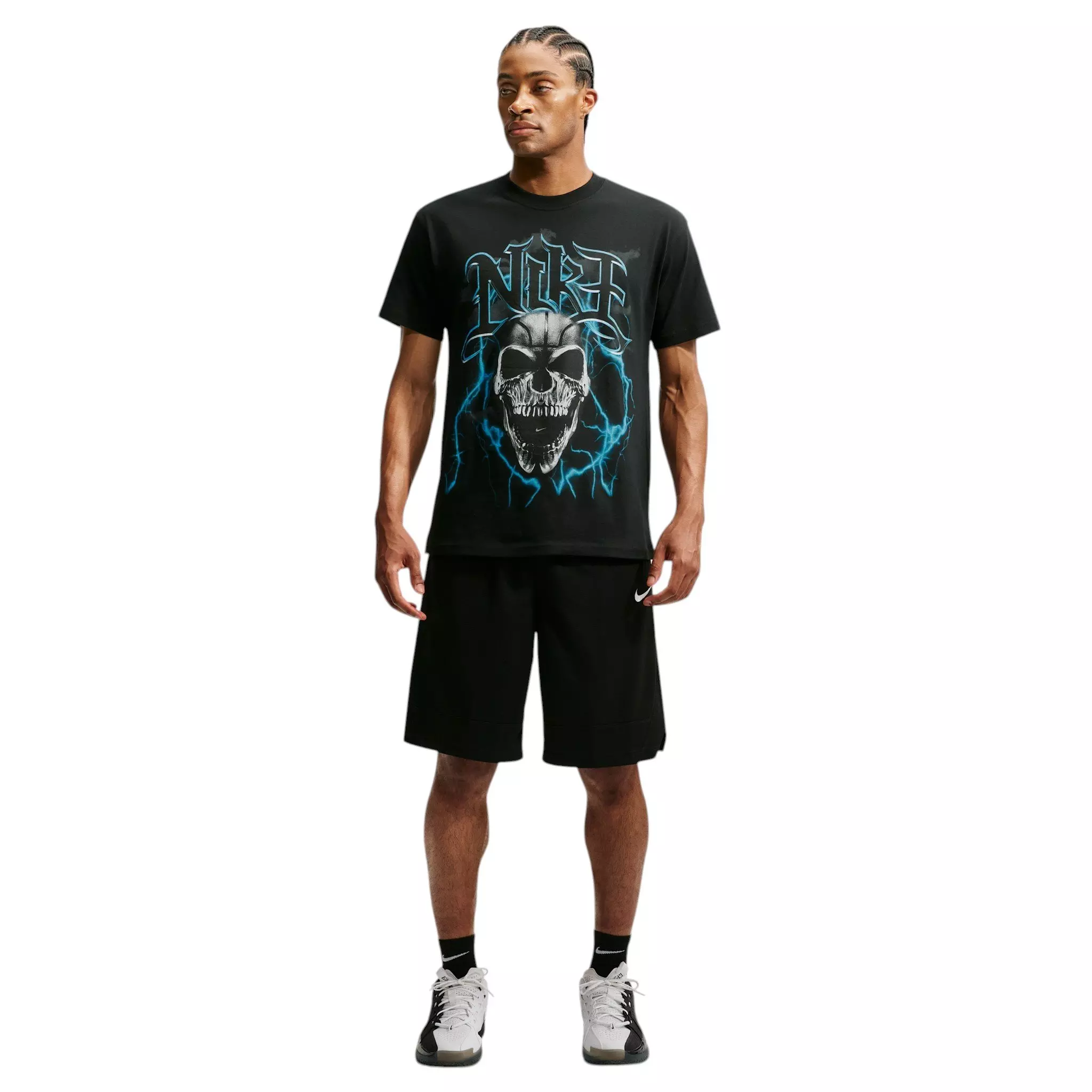 Nike Men's Summit Skull Basketball T-Shirt - BLACK