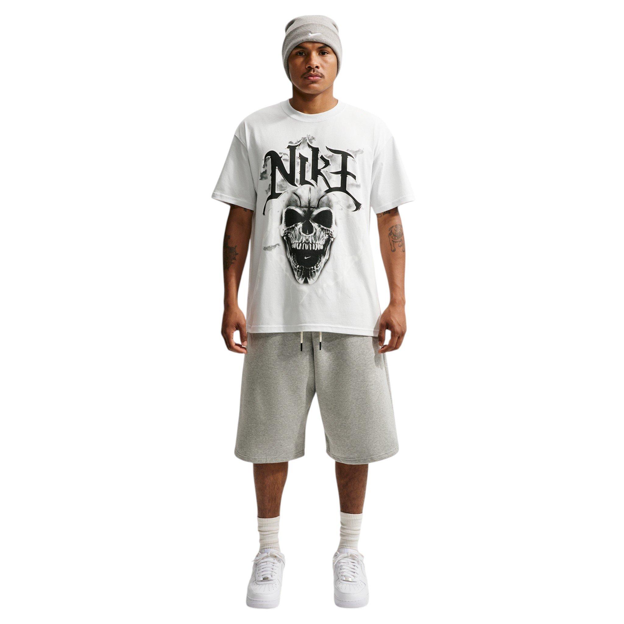 Nike Men's Summit Skull Basketball T-Shirt - WHITE