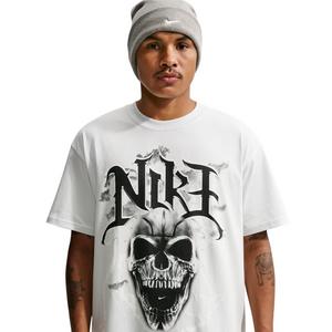 Nike Men's Summit Skull Basketball T-Shirt - WHITE