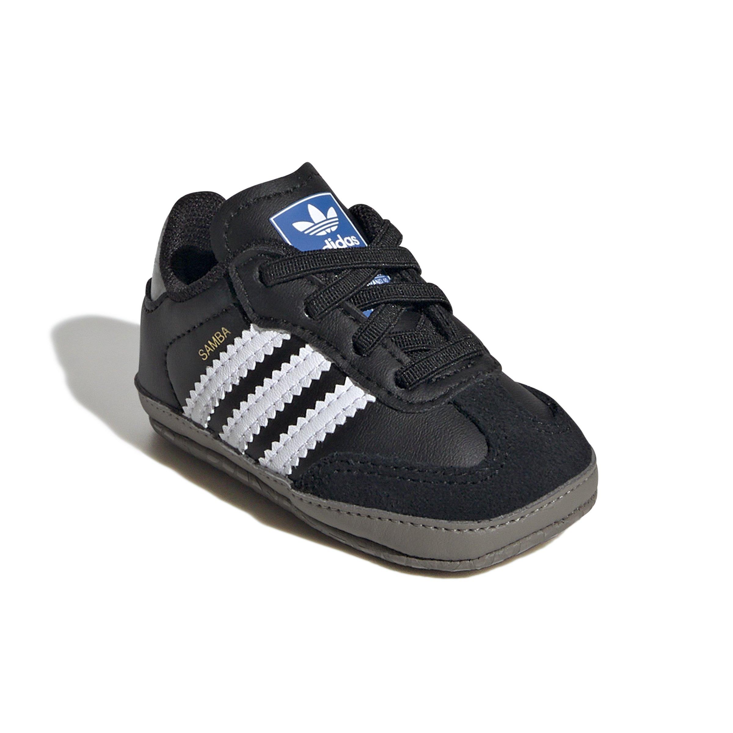 adidas Originals Samba Infant Boys' "Core Black/Ftwr White/Bluebird" Crib Shoe