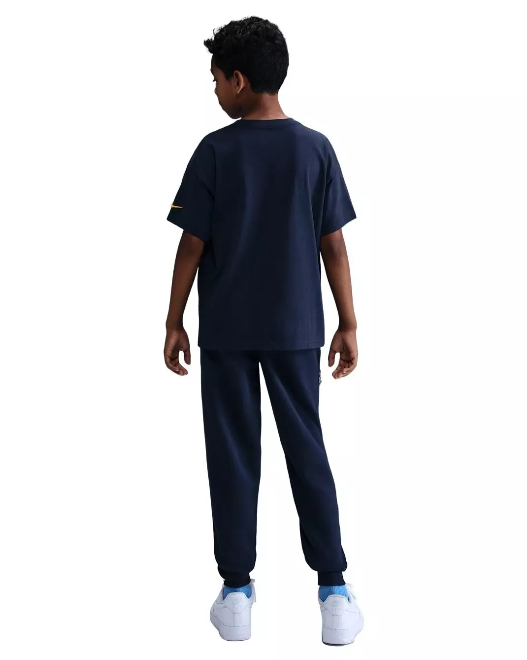 Nike Big Kids' Caitlin Clark Fleece Pants - Navy/Yellow - NAVY/YELLOW