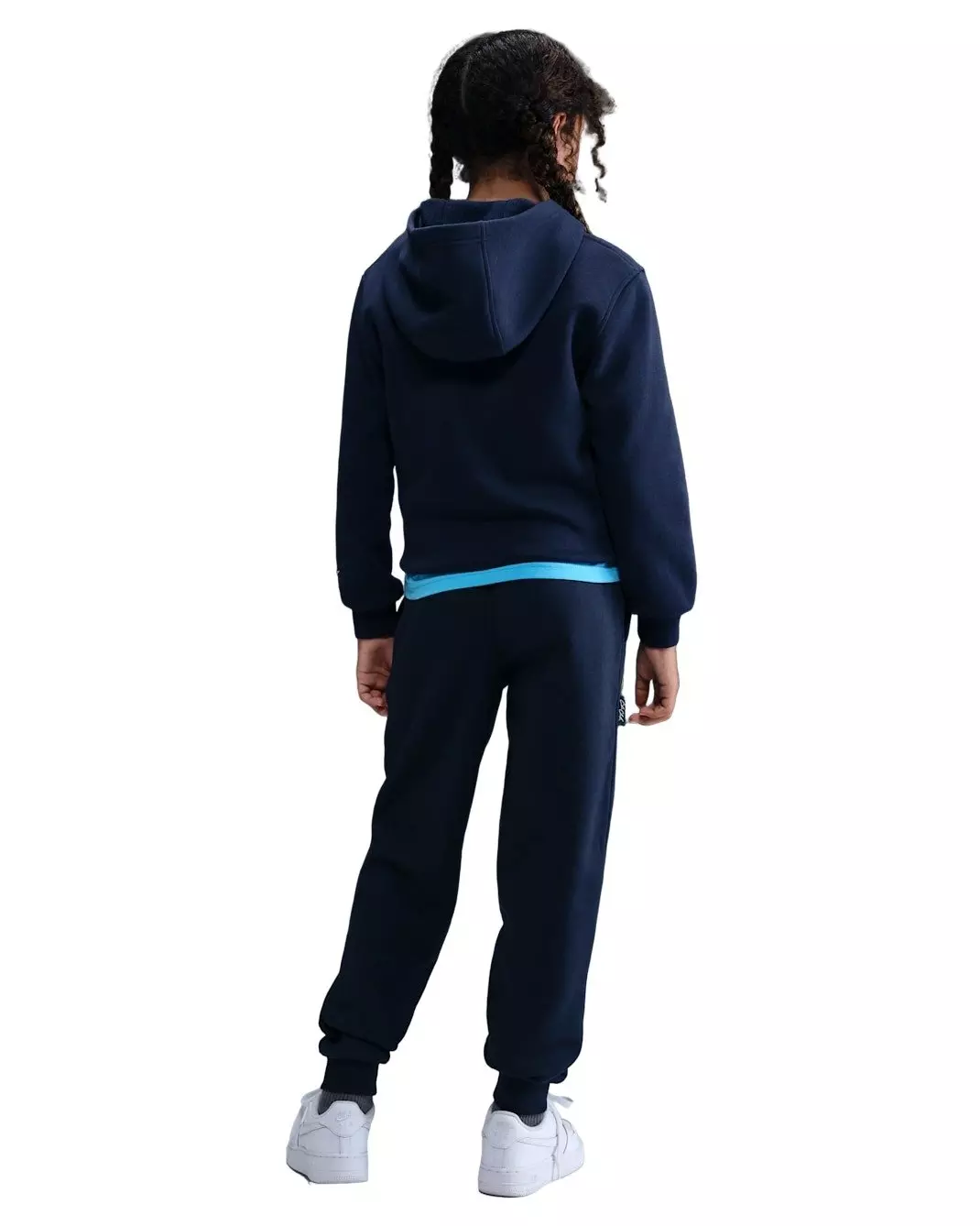 Nike Big Kids' Caitlin Clark Fleece Pants - Navy/Yellow - NAVY/YELLOW