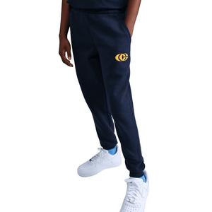 Nike Big Kids' Caitlin Clark Fleece Pants -Navy/Yellow