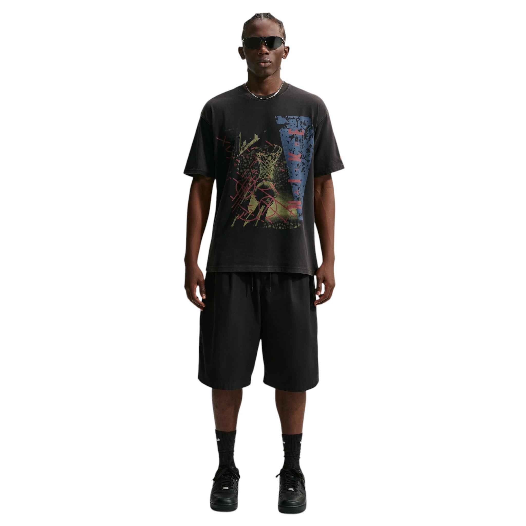 Nike Men's M90 Summit Hoop Basketball T-Shirt - BLACK