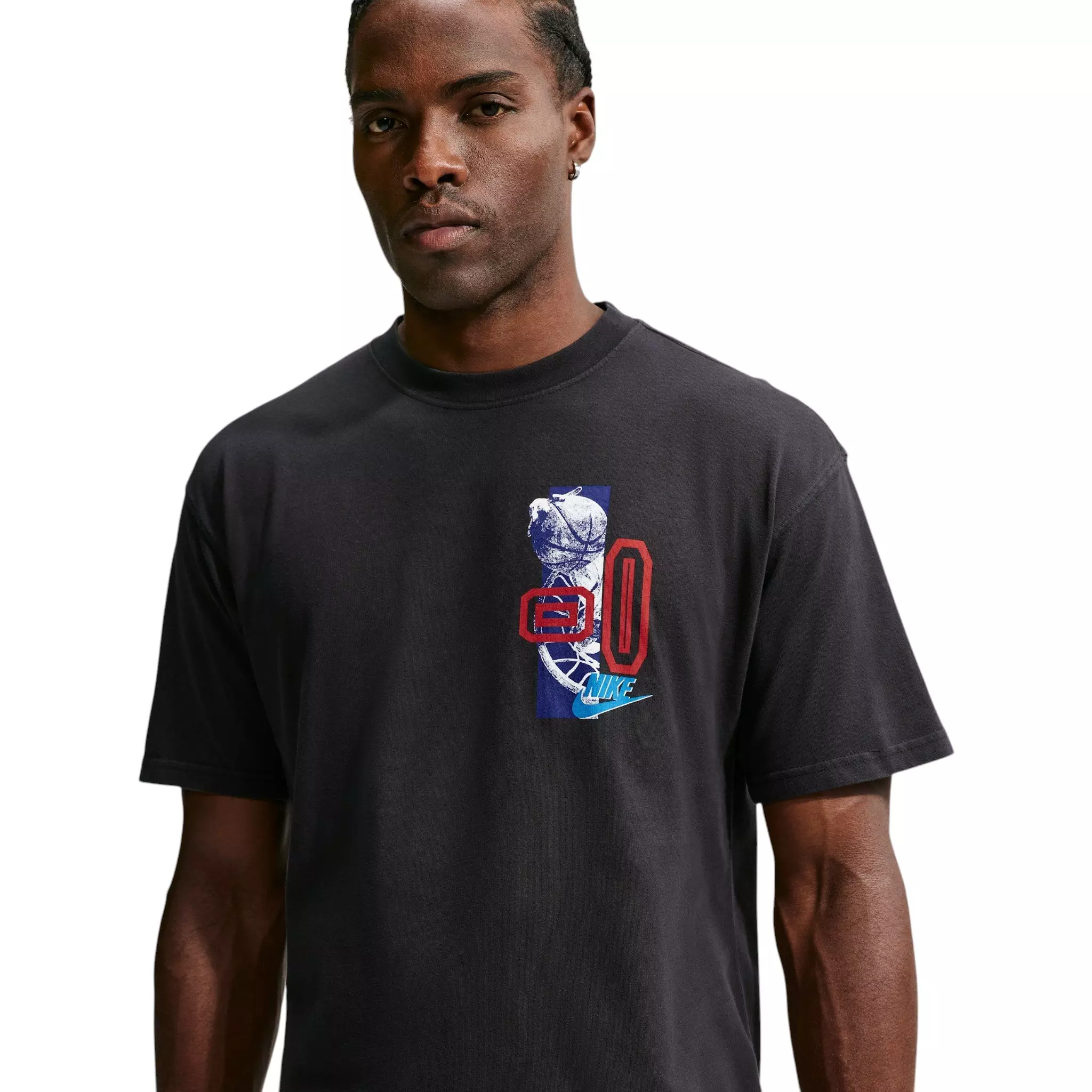 Nike Men's M90 Buckets Basketball T-Shirt - BLACK