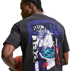 Nike Men's M90 Buckets Basketball T-Shirt - BLACK