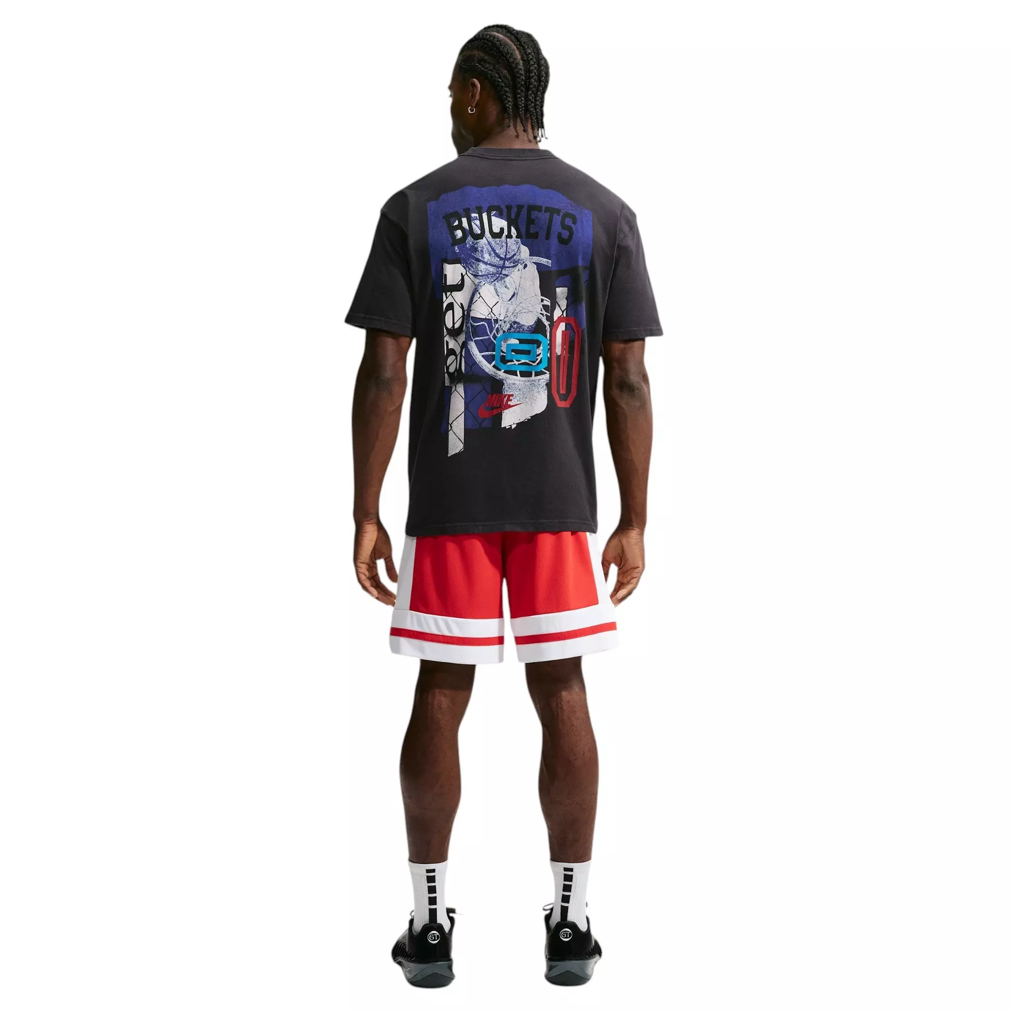 Nike Men's M90 Buckets Basketball T-Shirt - BLACK