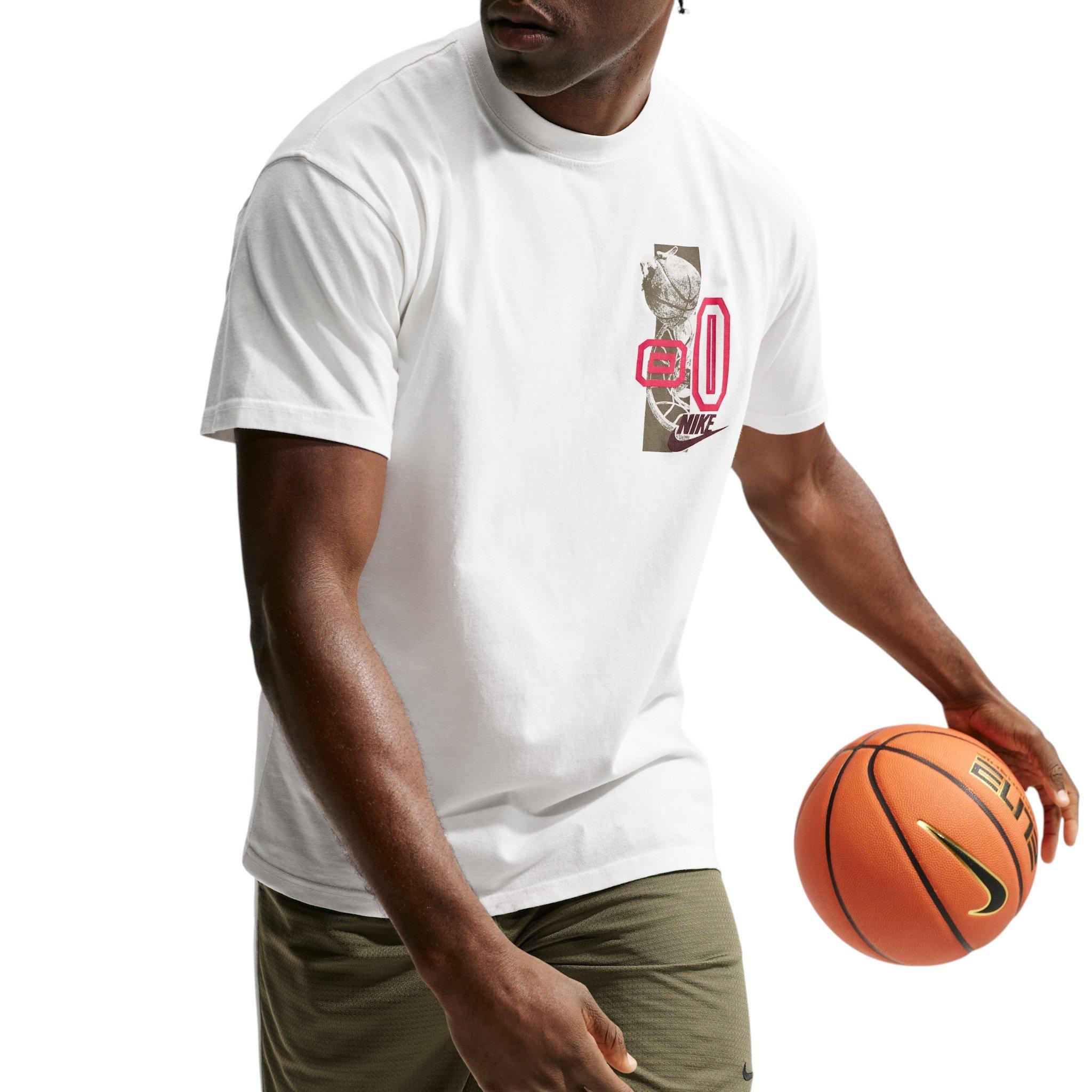Nike Men's M90 Buckets Basketball T-Shirt - WHITE