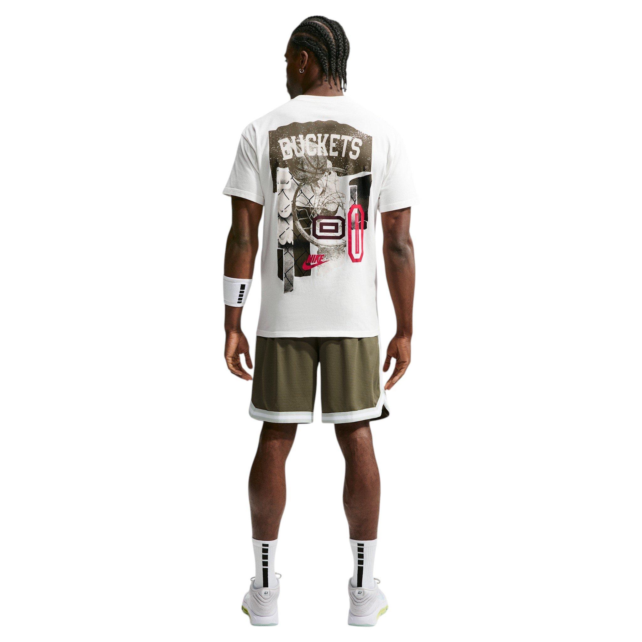 Nike Men's M90 Buckets Basketball T-Shirt - WHITE
