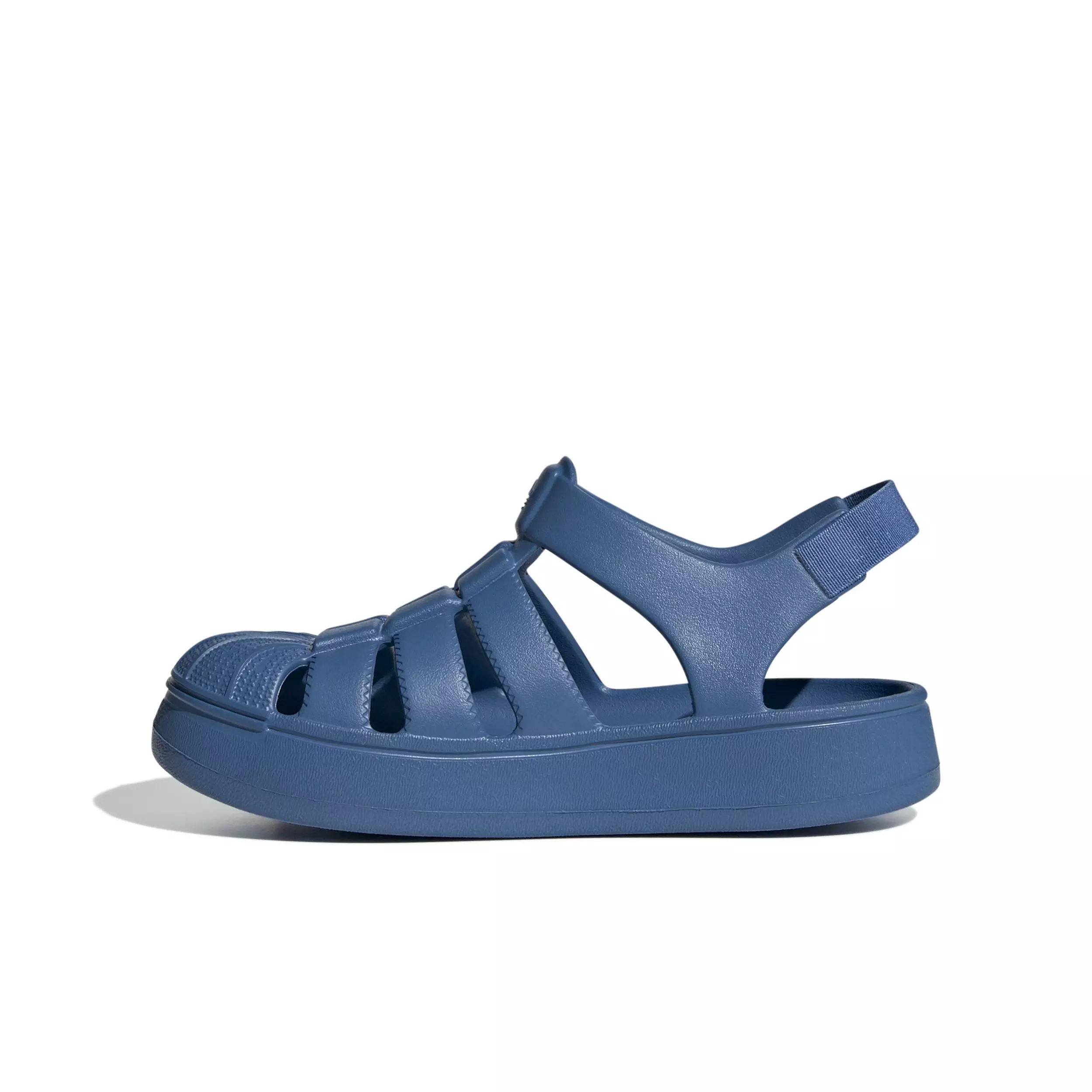 adidas Originals Superstar "Focus Blue" Preschool Boys' Sandal - BLUE/BLUE/BLUE