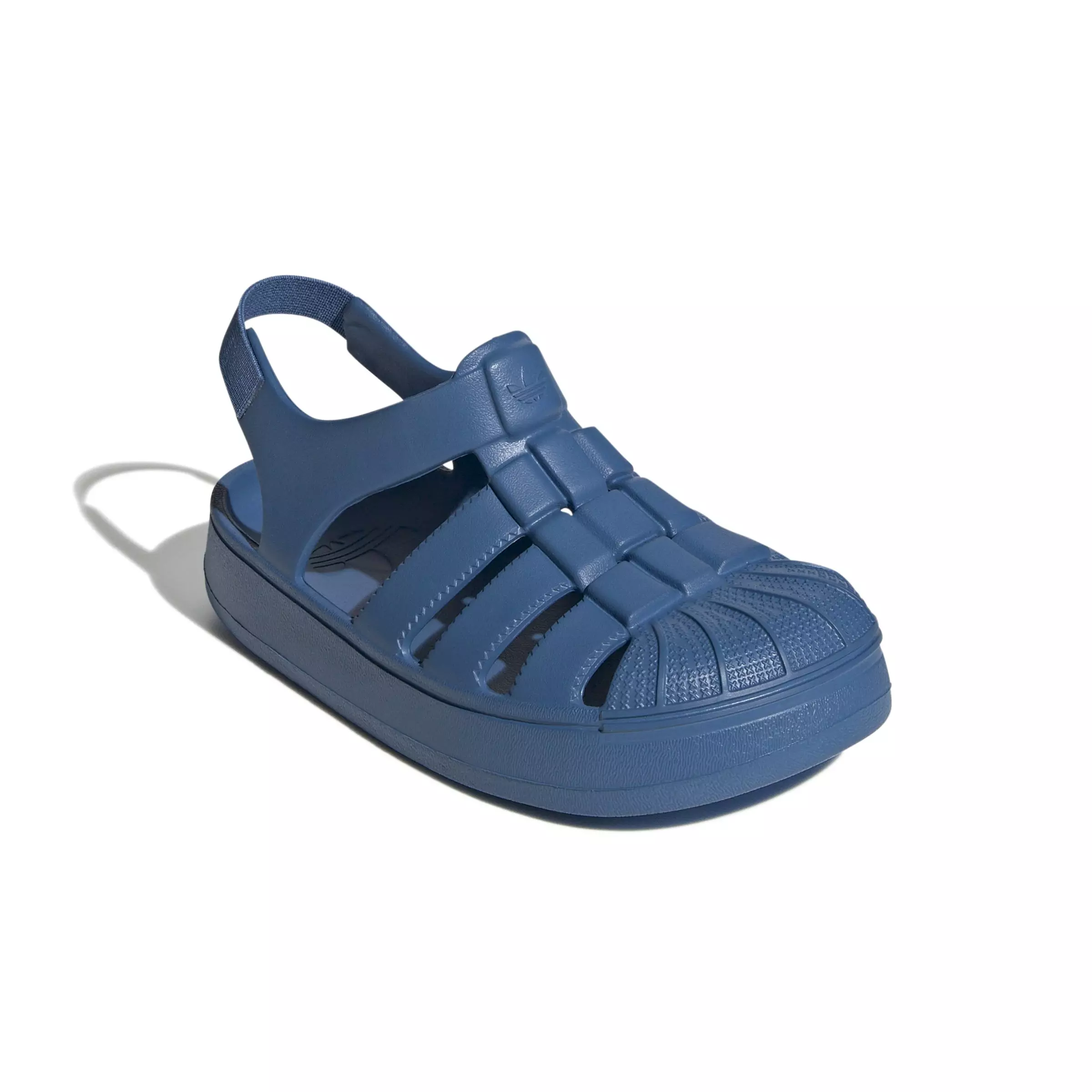 adidas Originals Superstar "Focus Blue" Preschool Boys' Sandal - BLUE/BLUE/BLUE