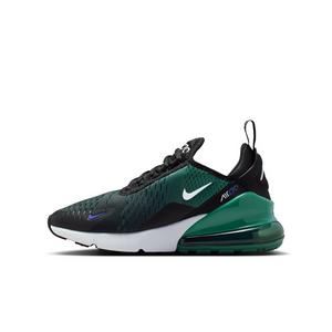 Nike Air Max 270 "Black/Evergreen Aura/Deep Night/White" Grade School Boys' Shoe