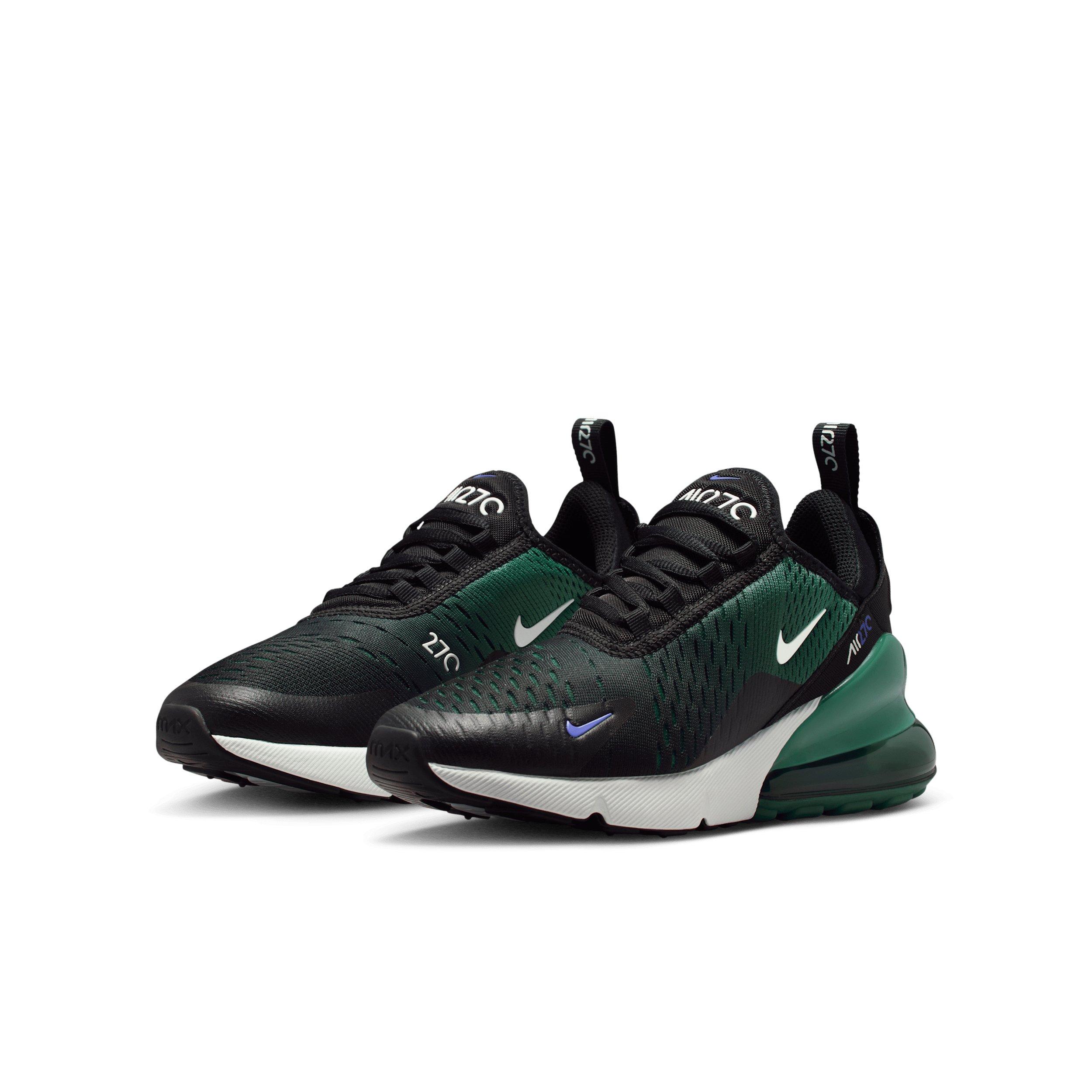 Nike Air Max 270 Grade School Boys' "Black/Evergreen Aura/Deep Night/White" Shoe