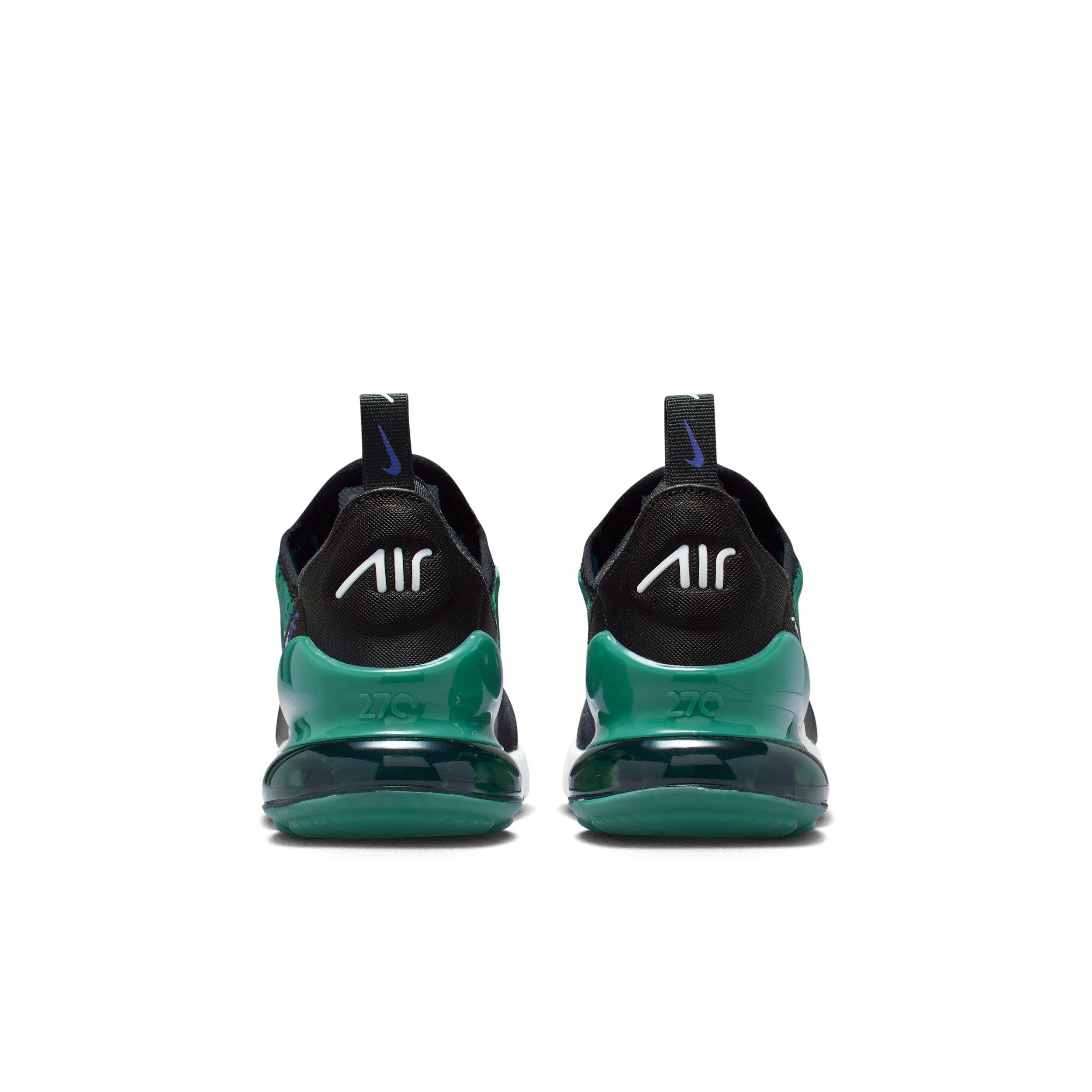 Nike Air Max 270 Grade School Boys' "Black/Evergreen Aura/Deep Night/White" Shoe