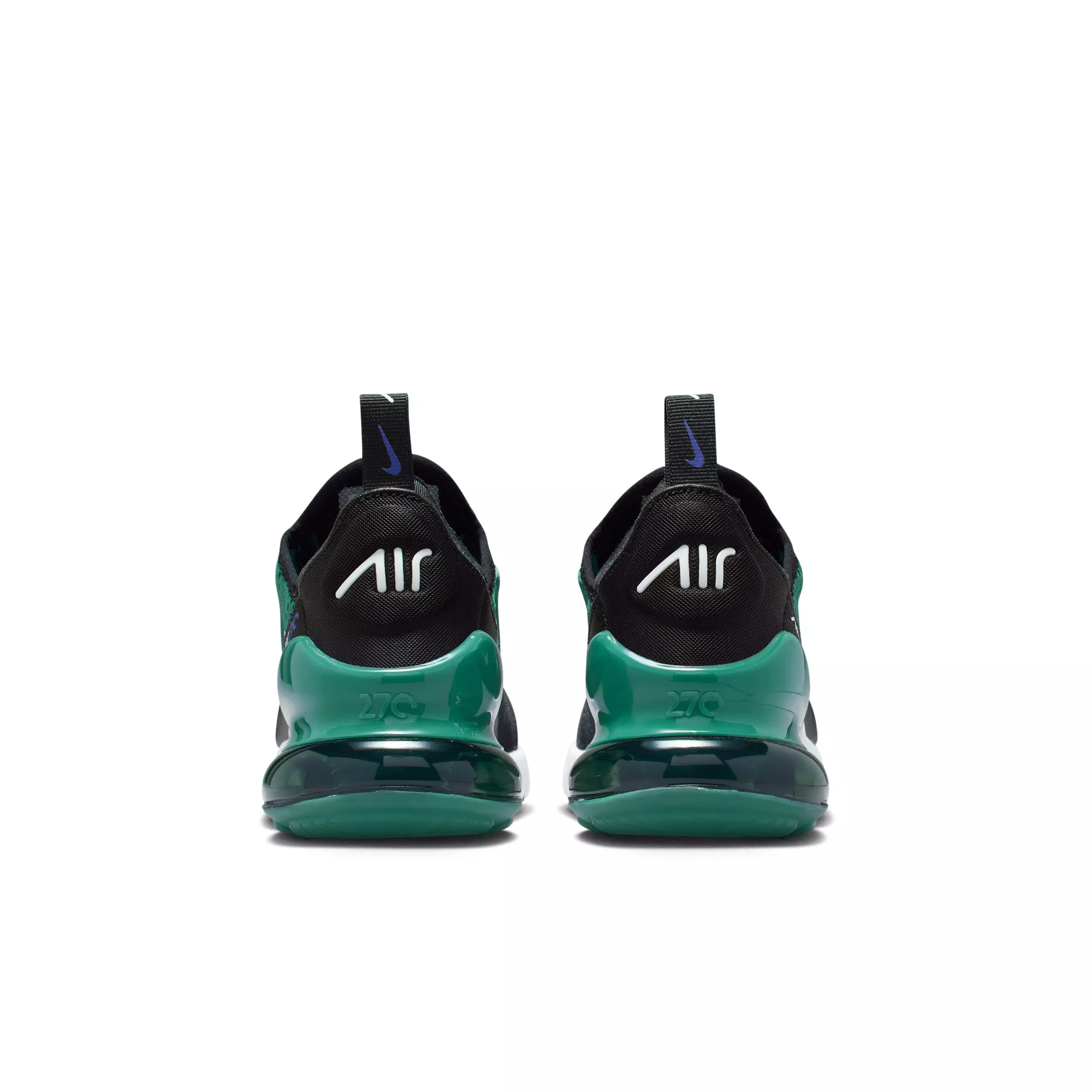 Nike Air Max 270 "Black/Evergreen Aura/Deep Night/White" Grade School Boys' Shoe - BLACK/EVERGREEN/NIGHT/WHITE