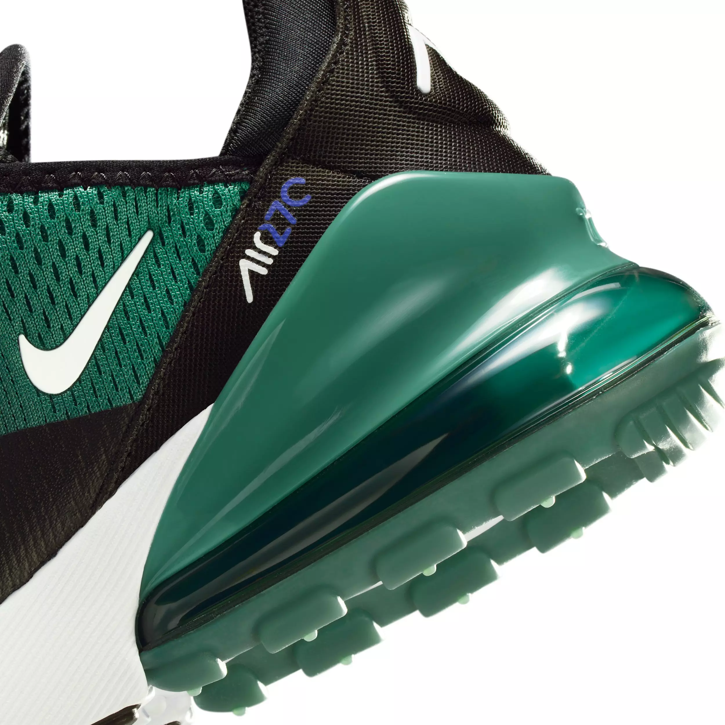 Nike Air Max 270 "Black/Evergreen Aura/Deep Night/White" Grade School Boys' Shoe - BLACK/EVERGREEN/NIGHT/WHITE