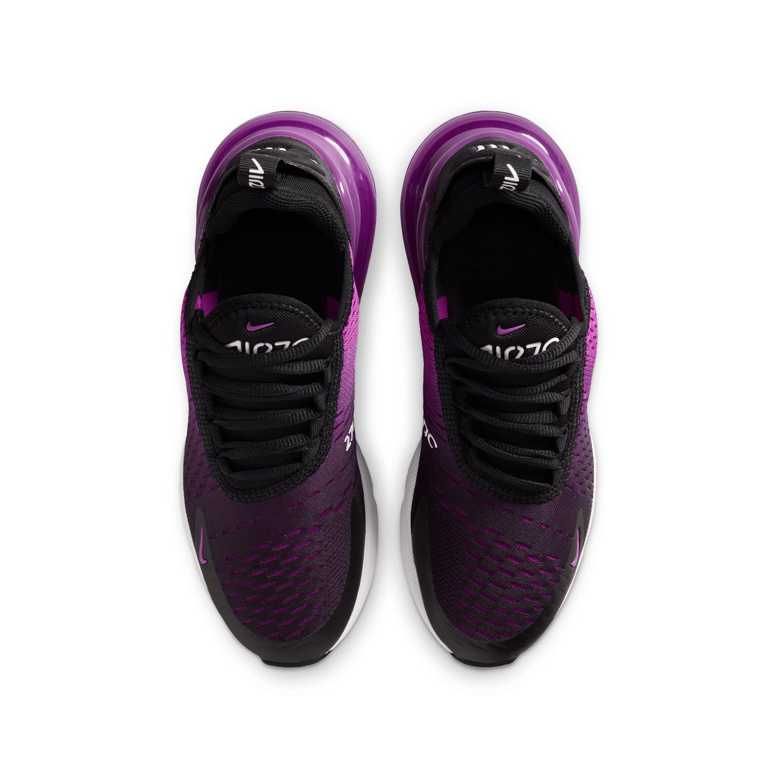 Nike Air Max 270 Grade School Boys' "Black/Vivid Purple/White" Shoe