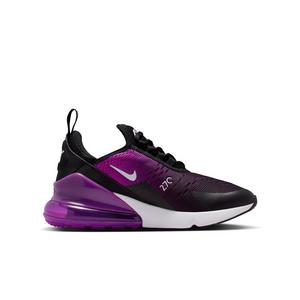 Nike Air Max 270 "Black/Vivid Purple/White" Grade School Boys' Shoe
