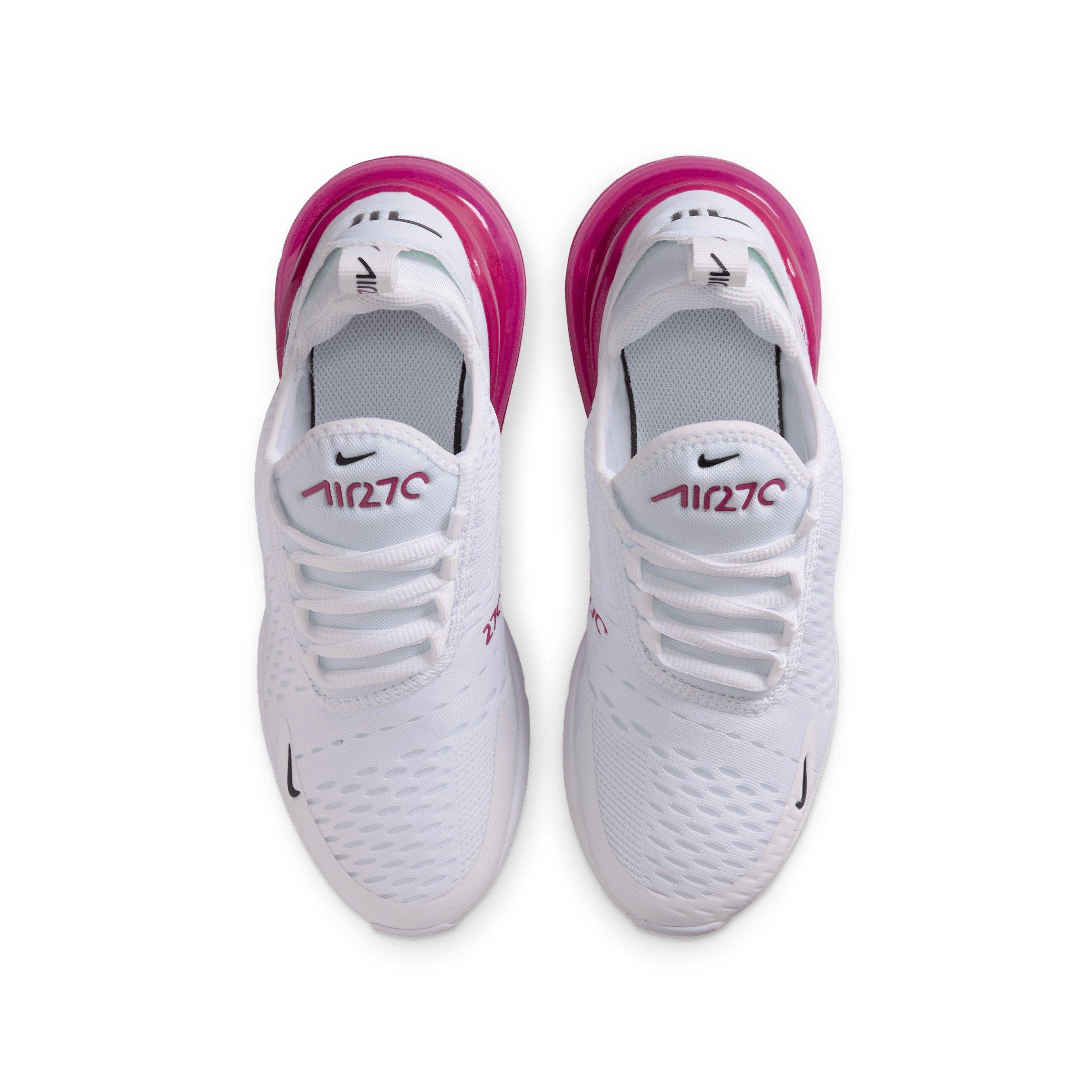 Nike Air Max 270 Grade School Girls' "White/Black/Sweet Beet" Shoe