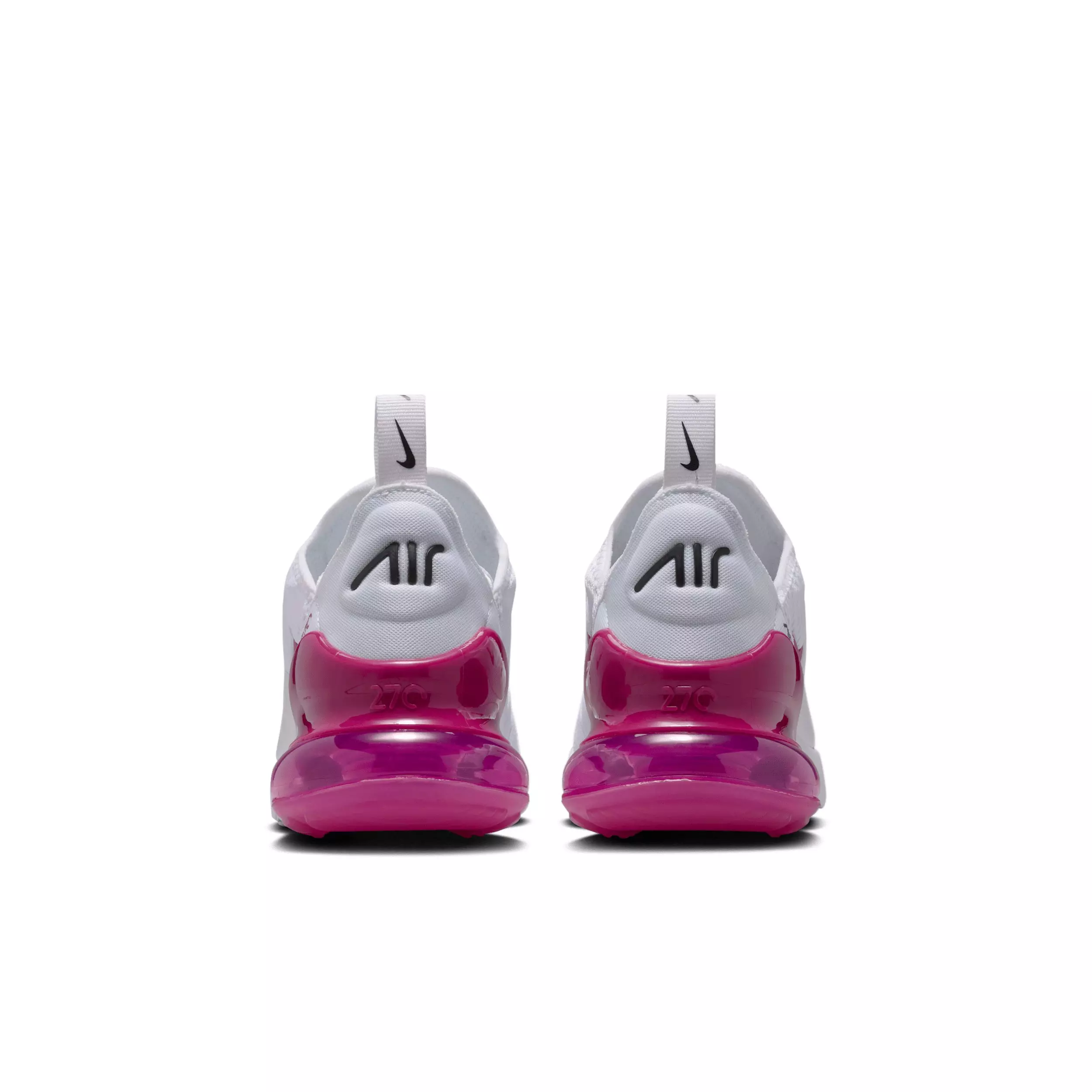 Nike Air Max 270 "White/Black/Sweet Beet" Grade School Girls' Shoe - WHITE/BLACK/BEET