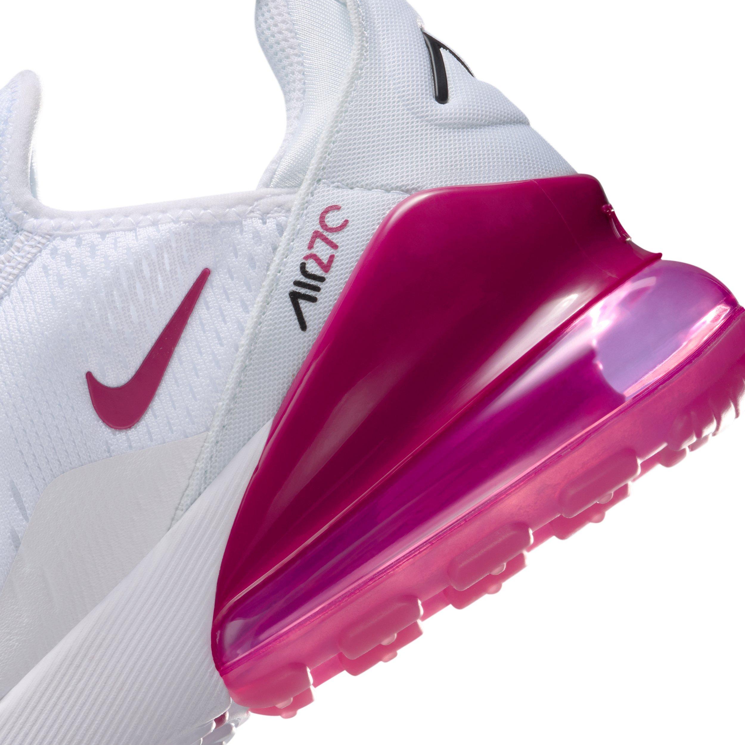 Nike Air Max 270 Grade School Girls' "White/Black/Sweet Beet" Shoe
