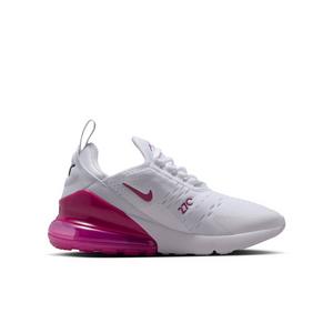 Nike Air Max 270 "White/Black/Sweet Beet" Grade School Girls' Shoe