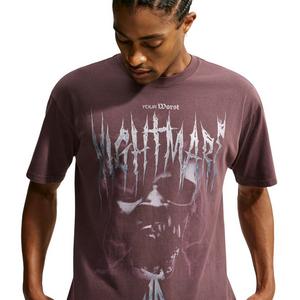 Nike Men's Ja Nightmare Basketball T-Shirt - Burgundy Crush - BURGUNDY